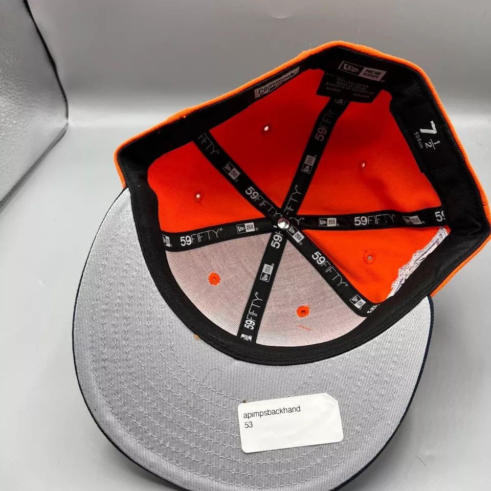 New Era Texas Rangers Hat Men 7 1/2 59Fifty New Era Fitted Cap Size ONE SIZE - 7 Thumbnail