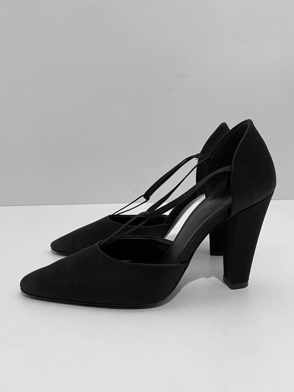 Toteme TOTEME Totême Canvas T Strap Pumps Point Toe Heels Size US 8 / IT 38 - 4 Thumbnail