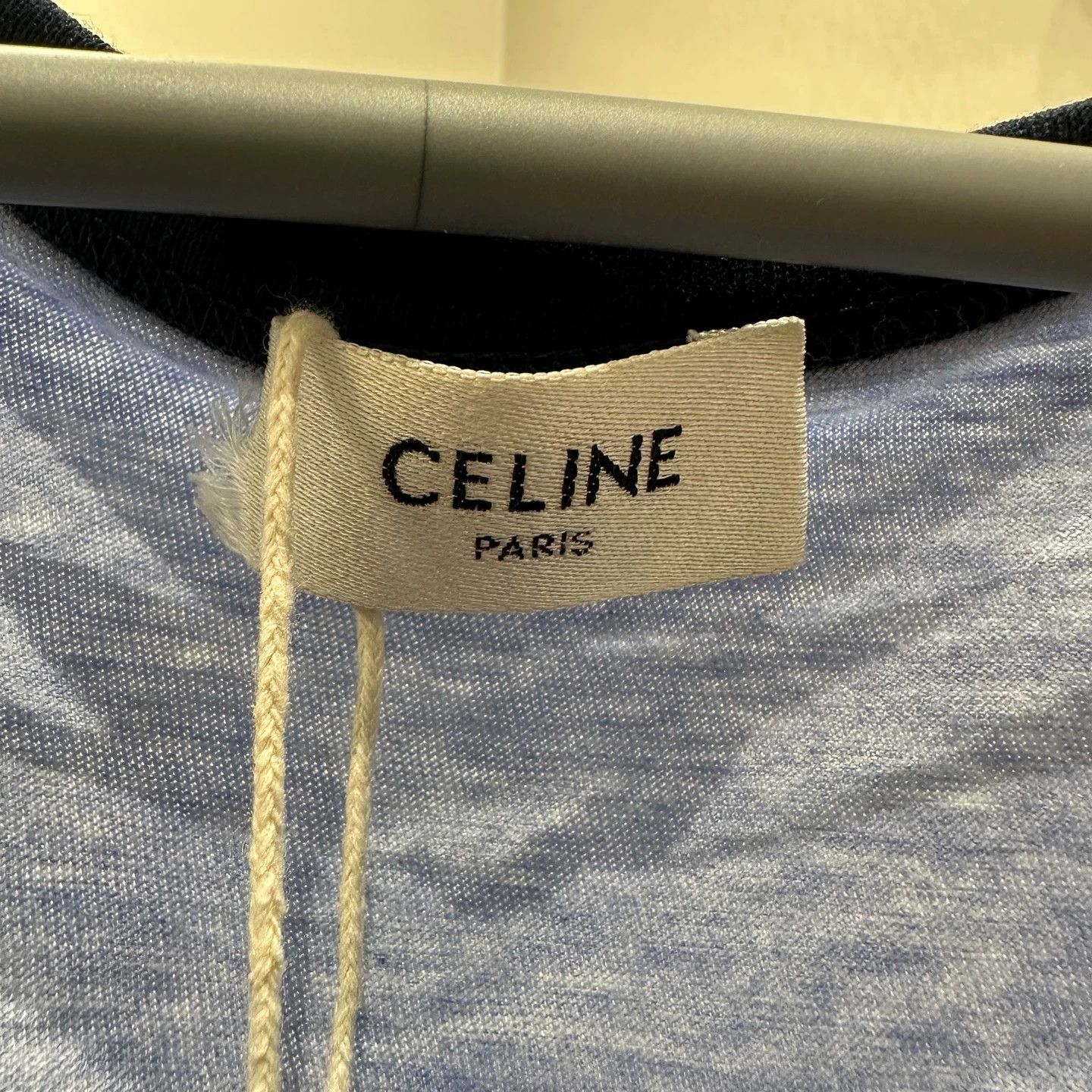 Celine Celine Triomphe Logo Cotton Cami Top XS Size XS / US 0-2 / IT 36-38 - 3 Thumbnail