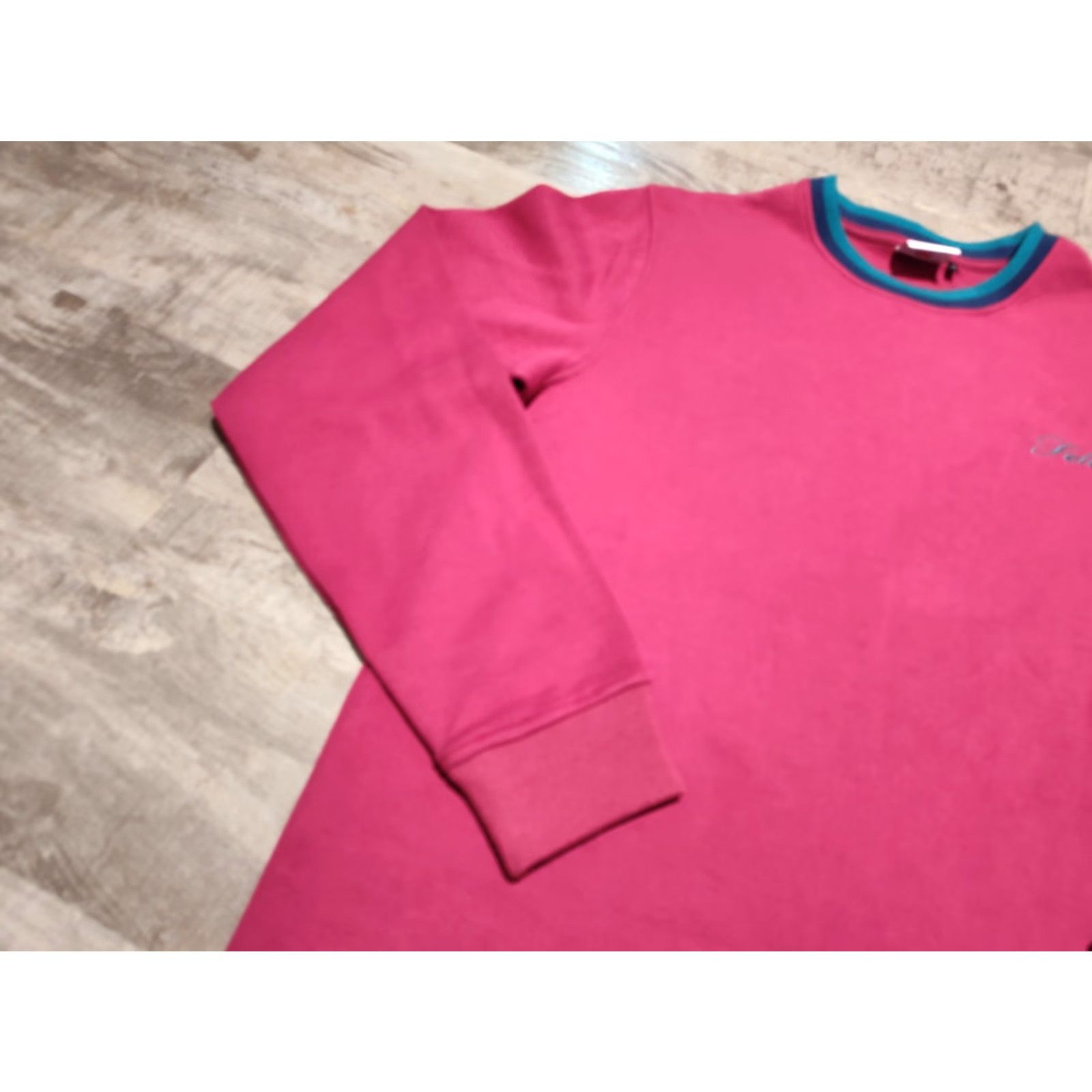 FELT FELT For Every Living Thing Pique Knit Long Sleeve Shirt Mens M Pink EUC Size US M / EU 48-50 / 2 - 3 Thumbnail