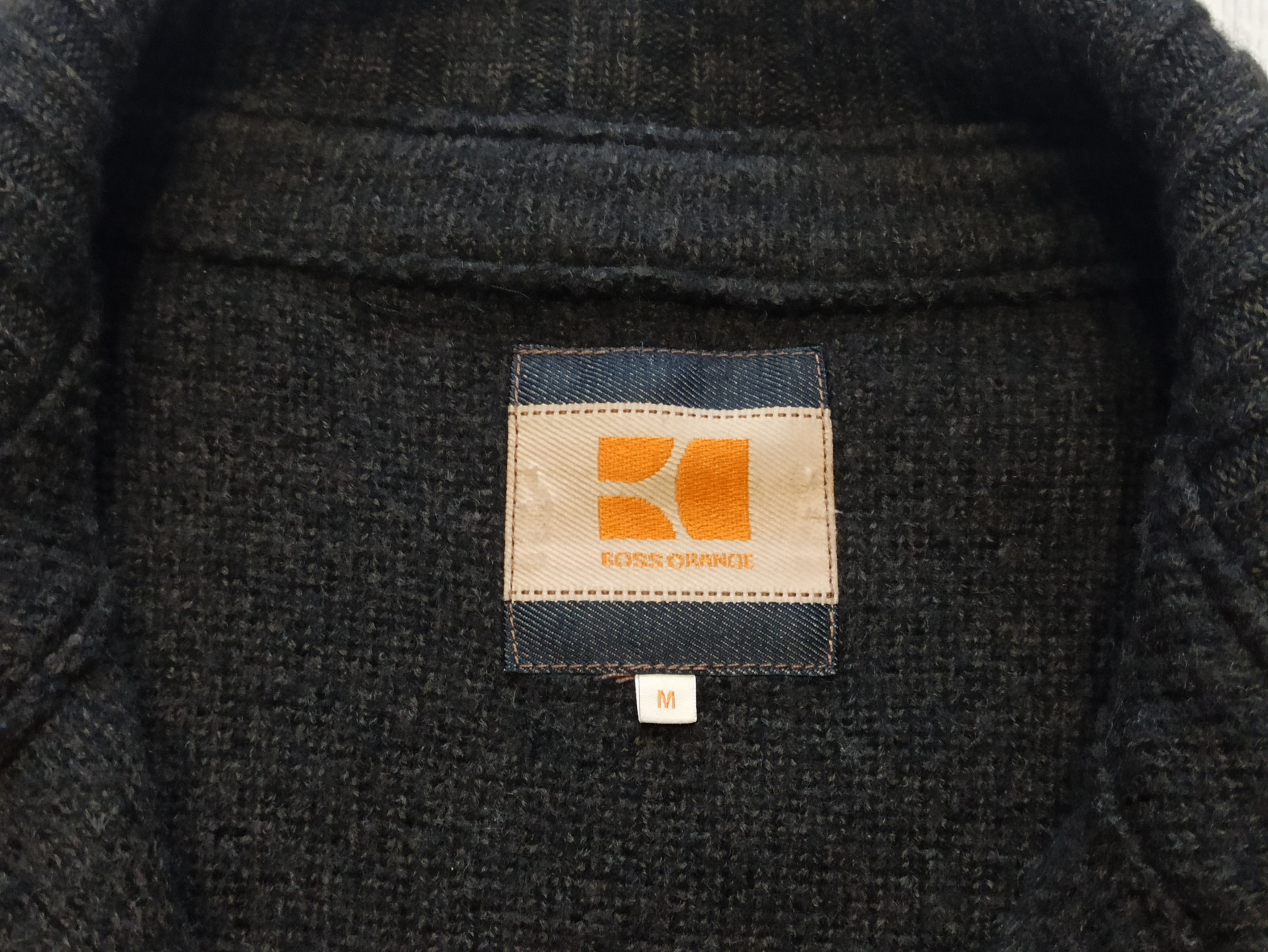 Hugo Boss Hugo Boss Double Breasted Knitted Wool Grey Short Coat Size US M / EU 48-50 / 2 - 2 Thumbnail