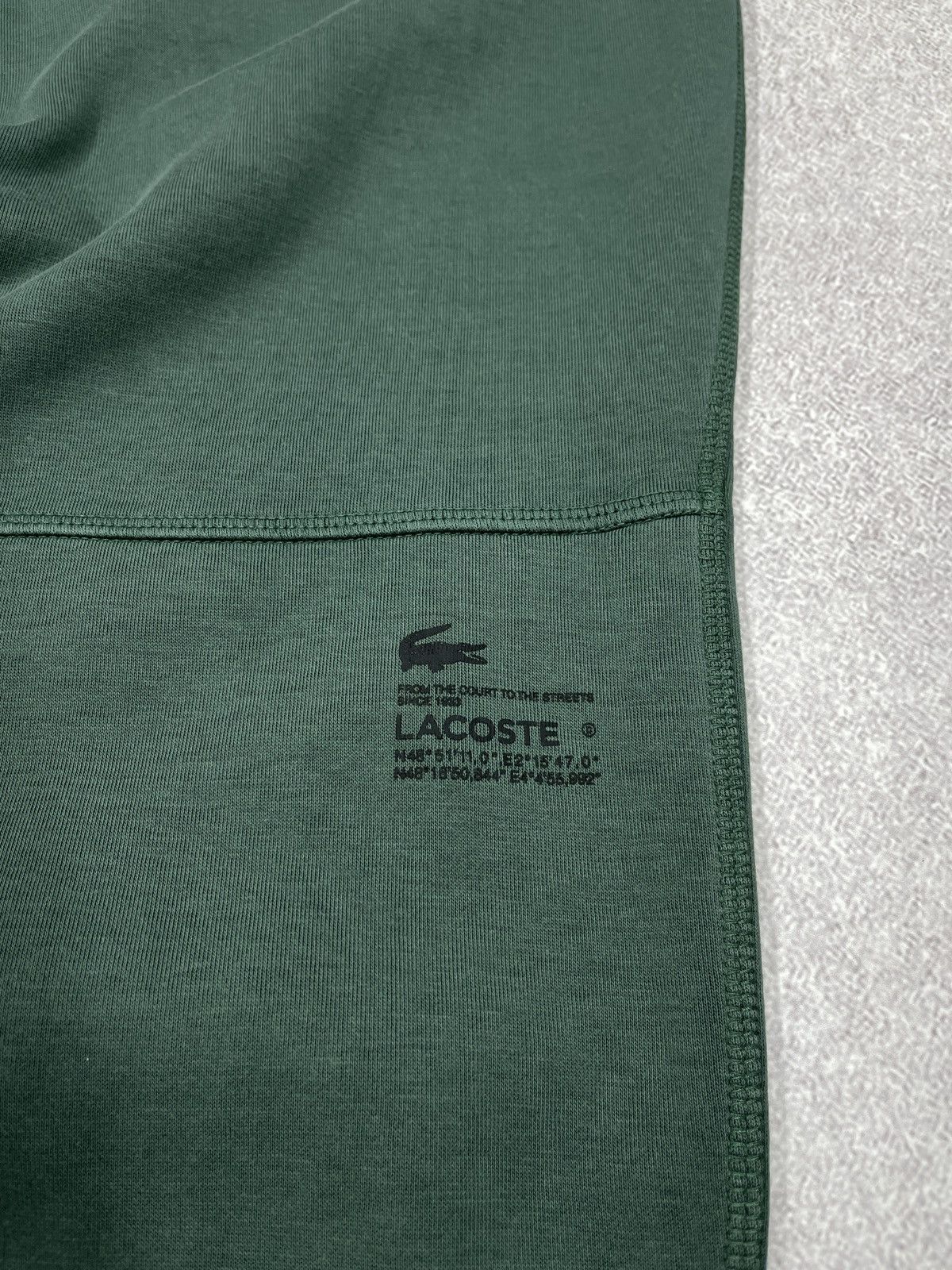 Lacoste Womens Lacoste Sweatpants Green Double Logo Size 26" / US 2 / IT 38 - 8 Thumbnail