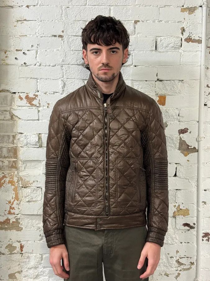 Moncler Moncler Brown Quilted Biker Puffer Jacket Size US S / EU 44-46 / 1 - 2 Thumbnail