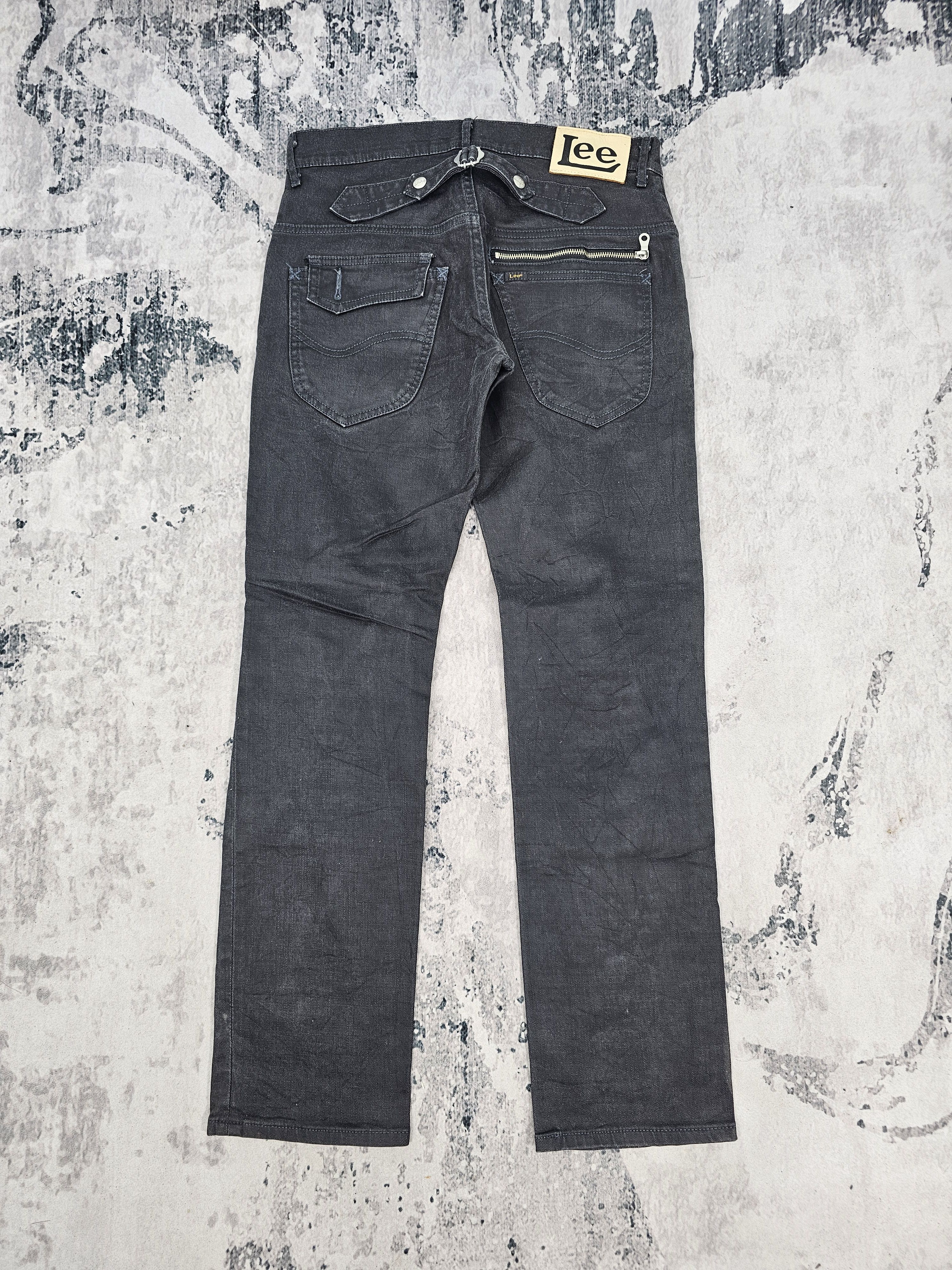 Lee LEE RIDERS Multi Zipper Punk Design Buckle Jeans JB0276 Size US 32 / EU 48 - 2 Thumbnail