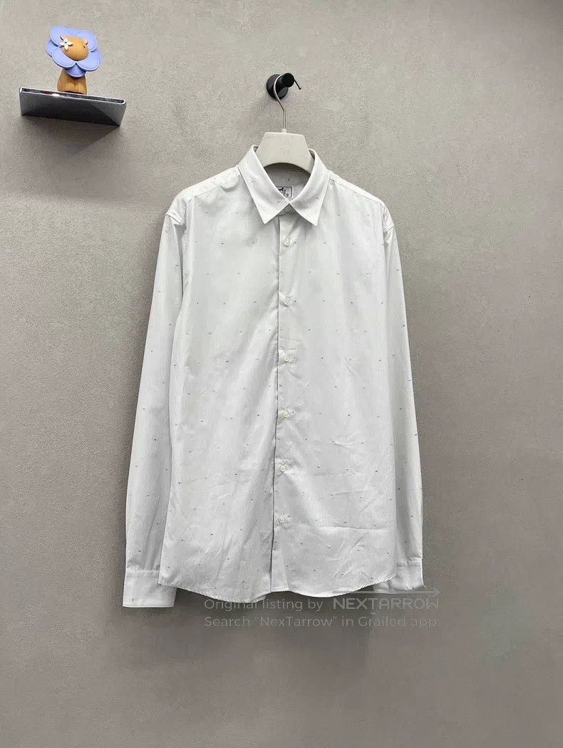 Hermes Hermes size 39 Striped H white shirt Size US M / EU 48-50 / 2 - 3 Thumbnail