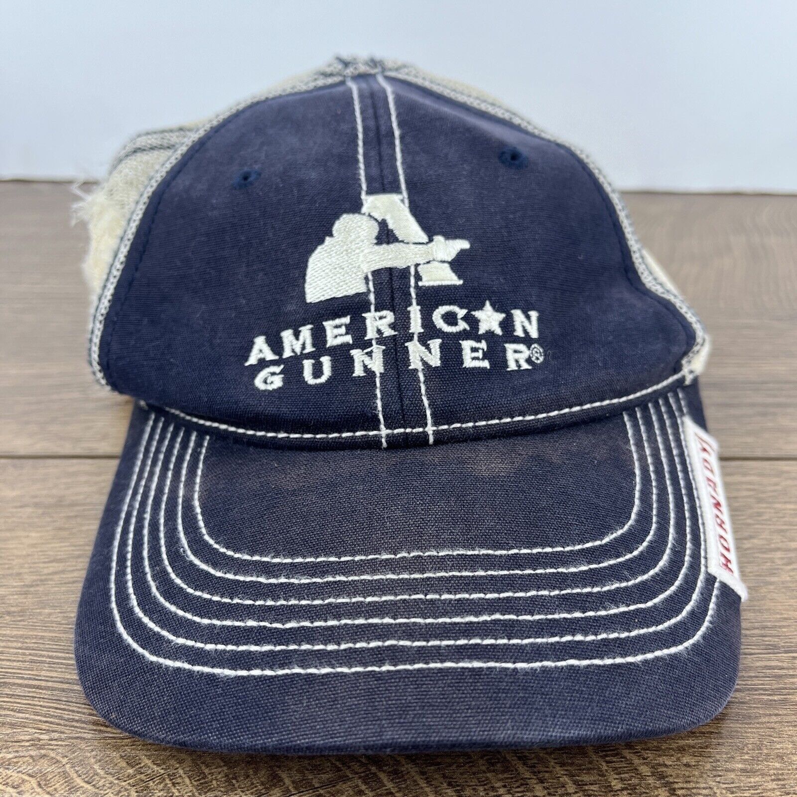 Other American Gunner Hat Blue Hat Adjustable Adult Size Hat Cap Size ONE SIZE - 2 Thumbnail