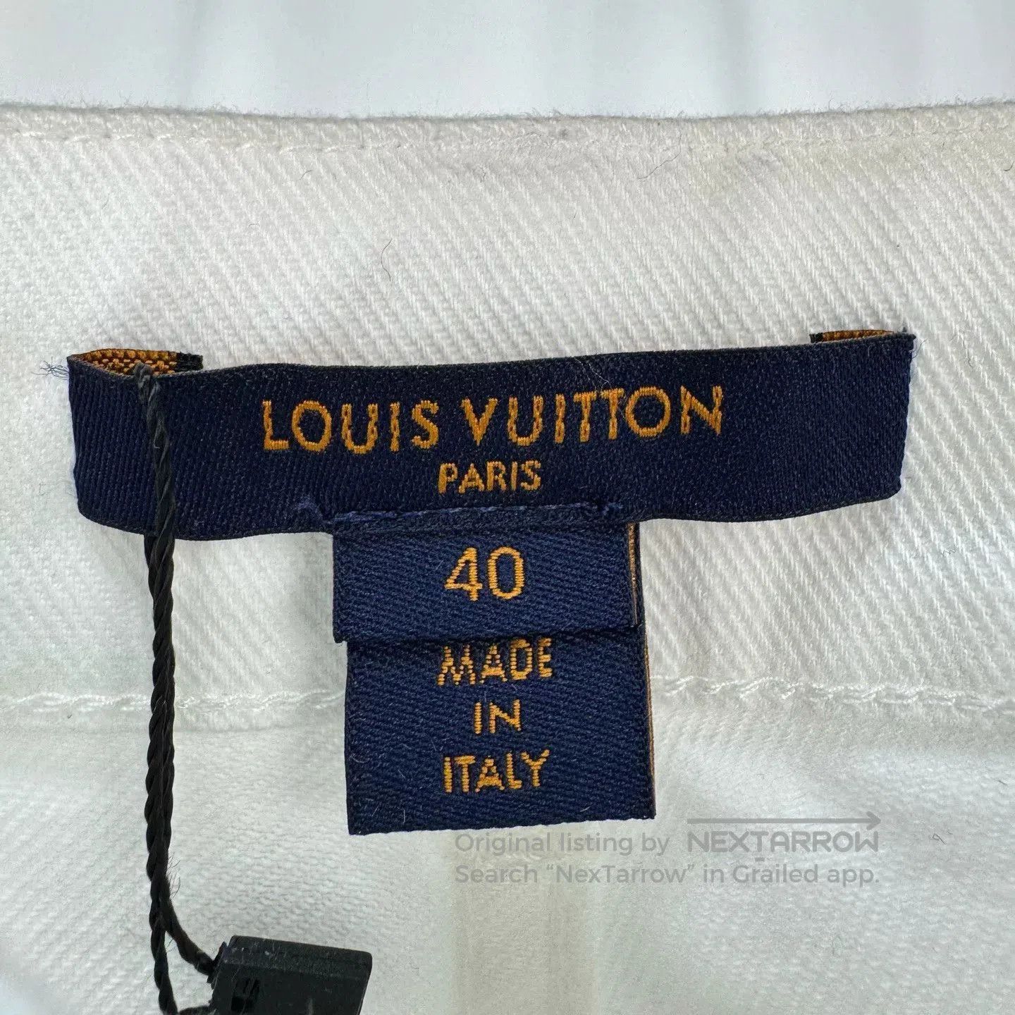 Louis Vuitton Louis Vuitton White Monogram Denim Pants. Size US 40 / EU 56 - 5 Thumbnail