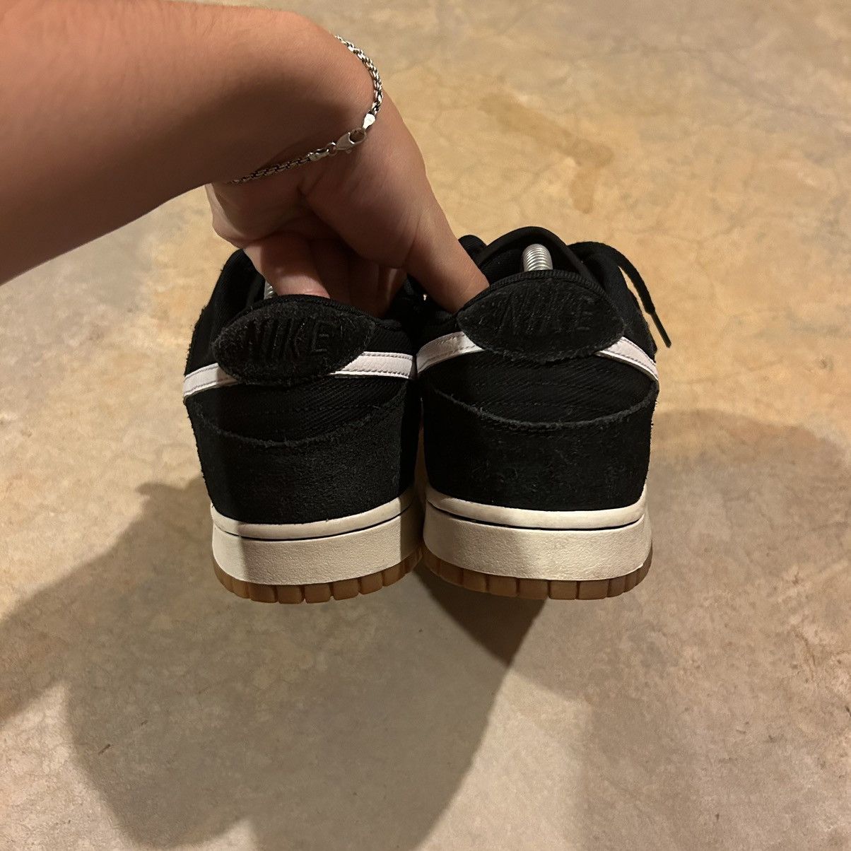 Nike × Vintage Nike Dunk Low Canvas Black Gum 2017 US 10.5 Size US 10.5 / EU 43-44 - 4 Thumbnail