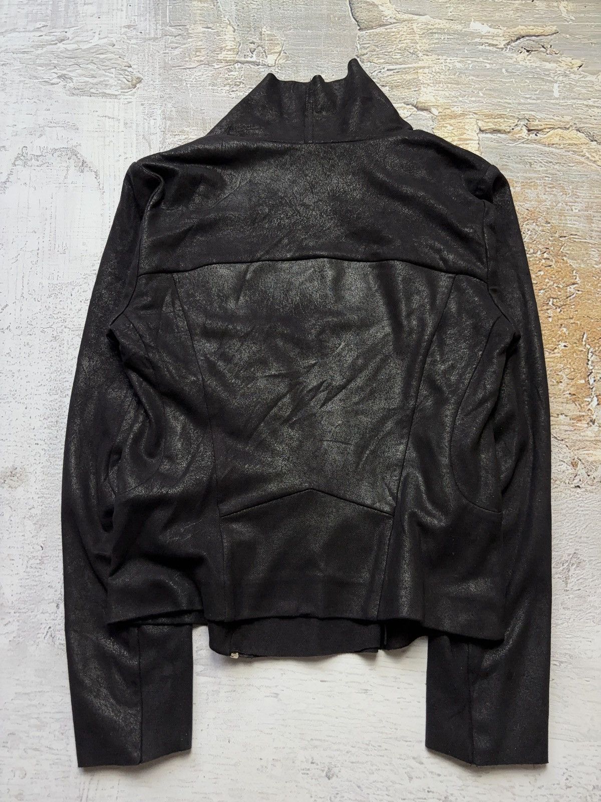 Zara Spraying asymmetric zip up archive jacket Size M / US 6-8 / IT 42-44 - 4 Thumbnail
