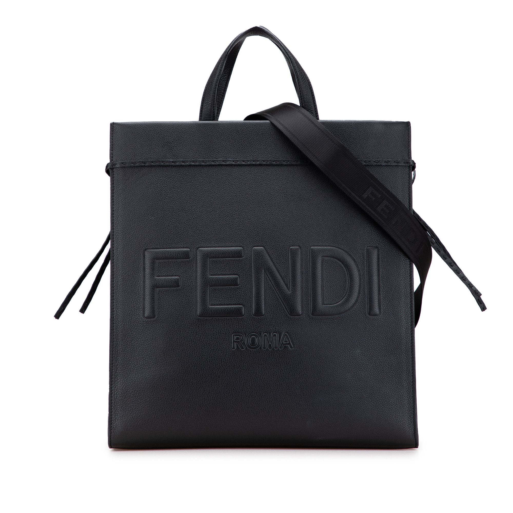 Fendi Medium Leather Roma Go To Shopper Satchel