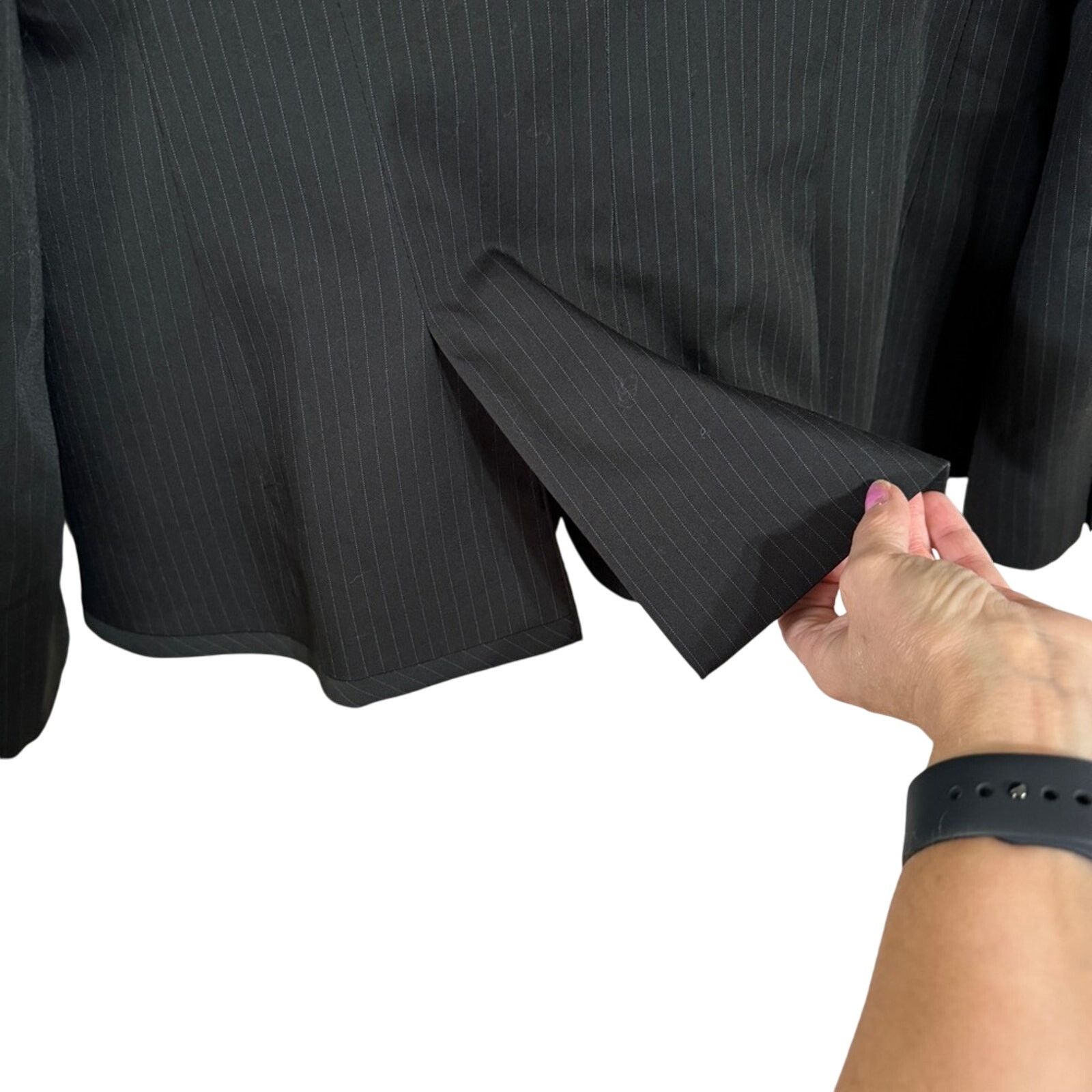 Other The Limited Pin Striped Blazer Career Jacket Black Size 12 Size XL / US 12-14 / IT 48-50 - 4 Thumbnail