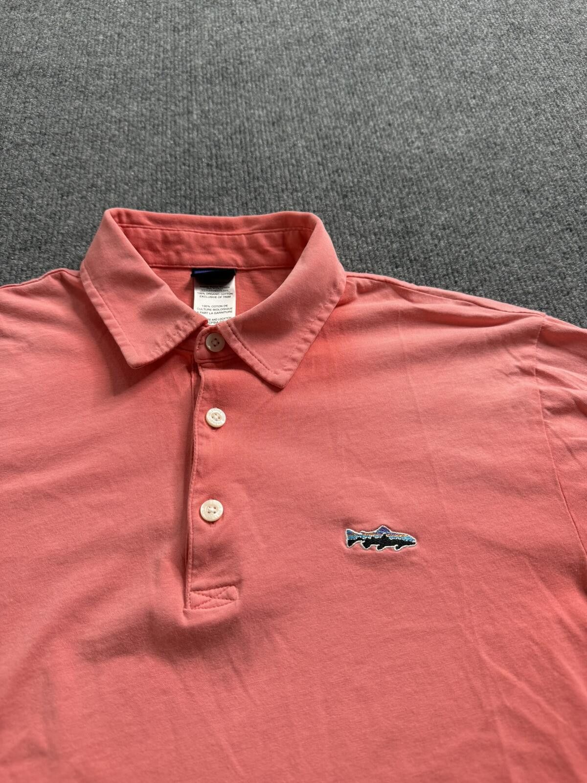 Patagonia Patagonia Organic Cotton Mens XS Pink Faded Polo Shark Logo Size US XS / EU 42 / 0 - 3 Thumbnail