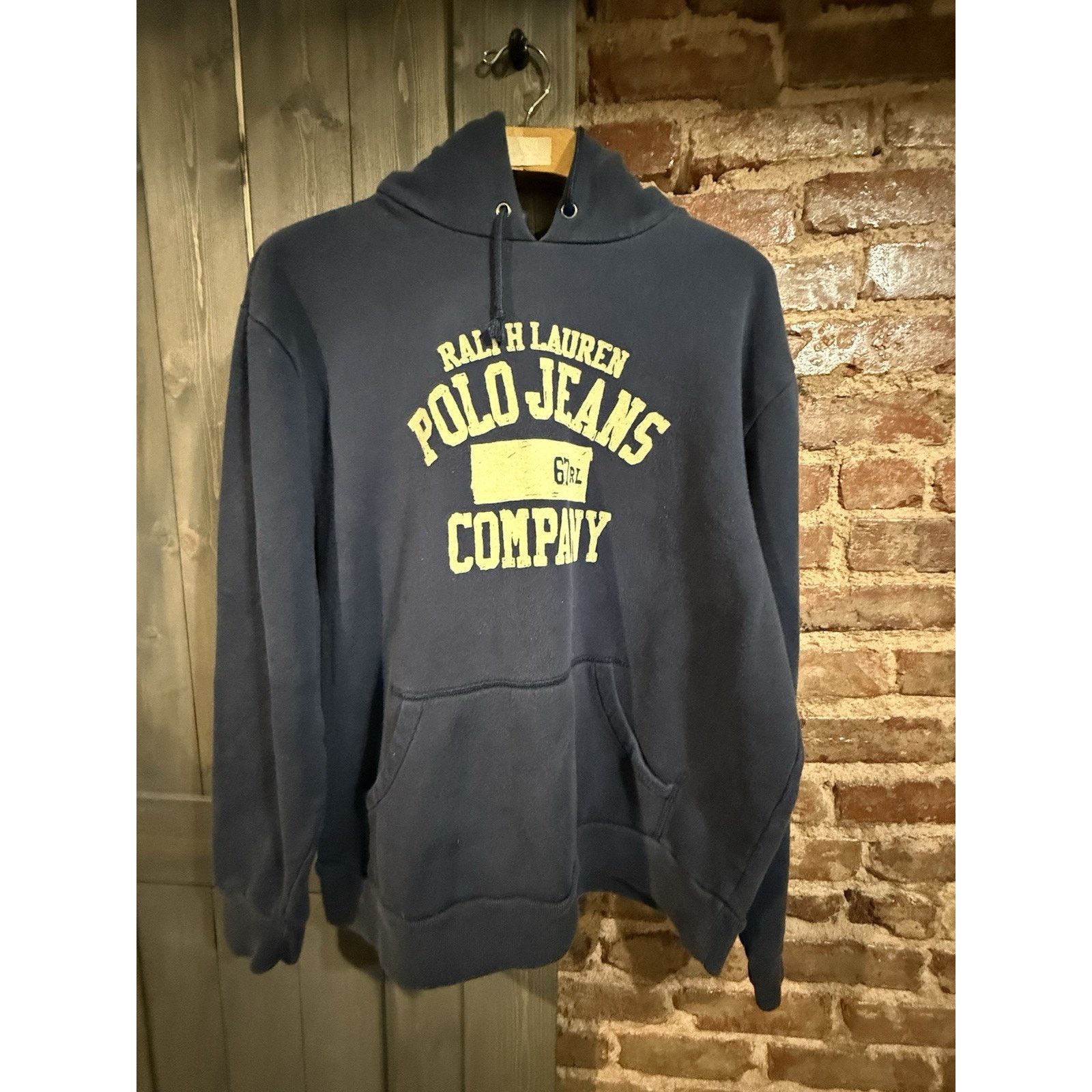 Polo Ralph Lauren Vintage Polo Jeans Company Navy logo Hoodie Sz XL preppy Size US L / EU 52-54 / 3 - 2 Thumbnail