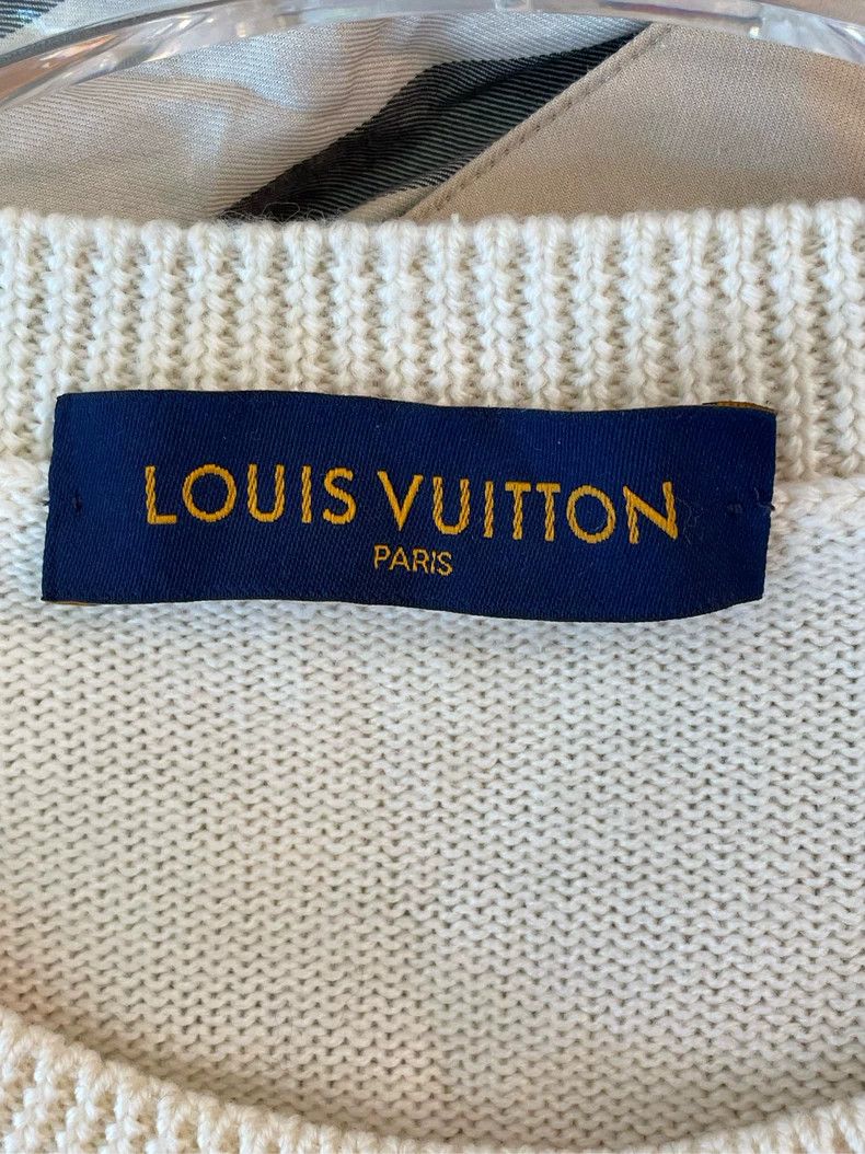 Louis Vuitton Louis Vuitton Off-white clock pattern cardigan sweater Size US XXL / EU 58 / 5 - 4 Thumbnail