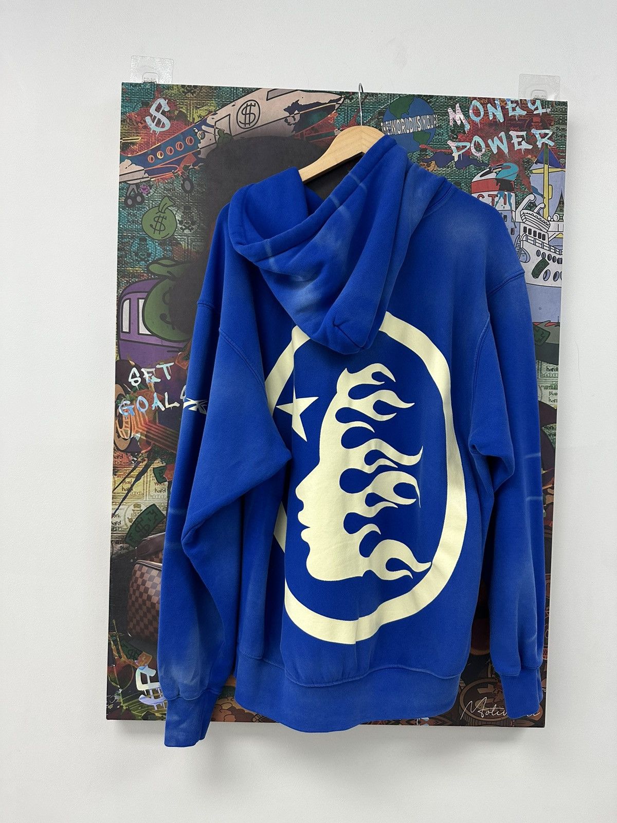 HELLSTAR Hellstar No Guts No glory Hoodie Blue Size US L / EU 52-54 / 3 - 2 Thumbnail