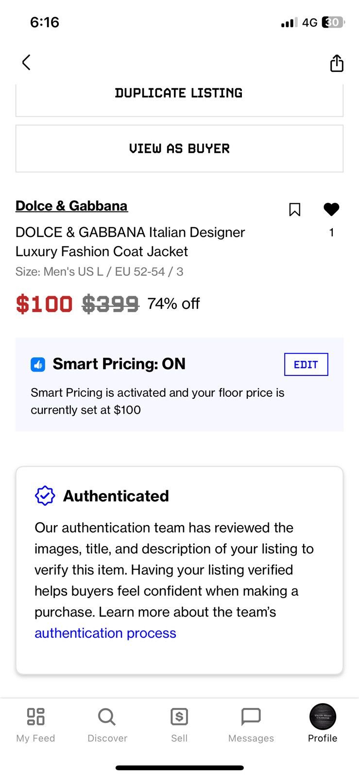 Dolce & Gabbana DOLCE & GABBANA Italian Designer Luxury Fashion Coat Jacket Size US L / EU 52-54 / 3 - 9 Thumbnail