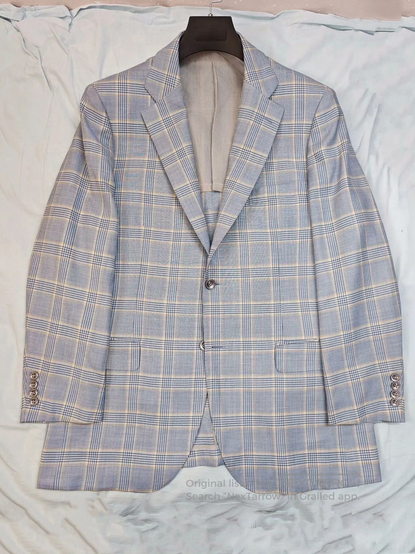 Ermenegildo Zegna Custom Zegna Trofeo Plaid Suit Jacket. Size US XL / EU 56 / 4 - 6 Thumbnail
