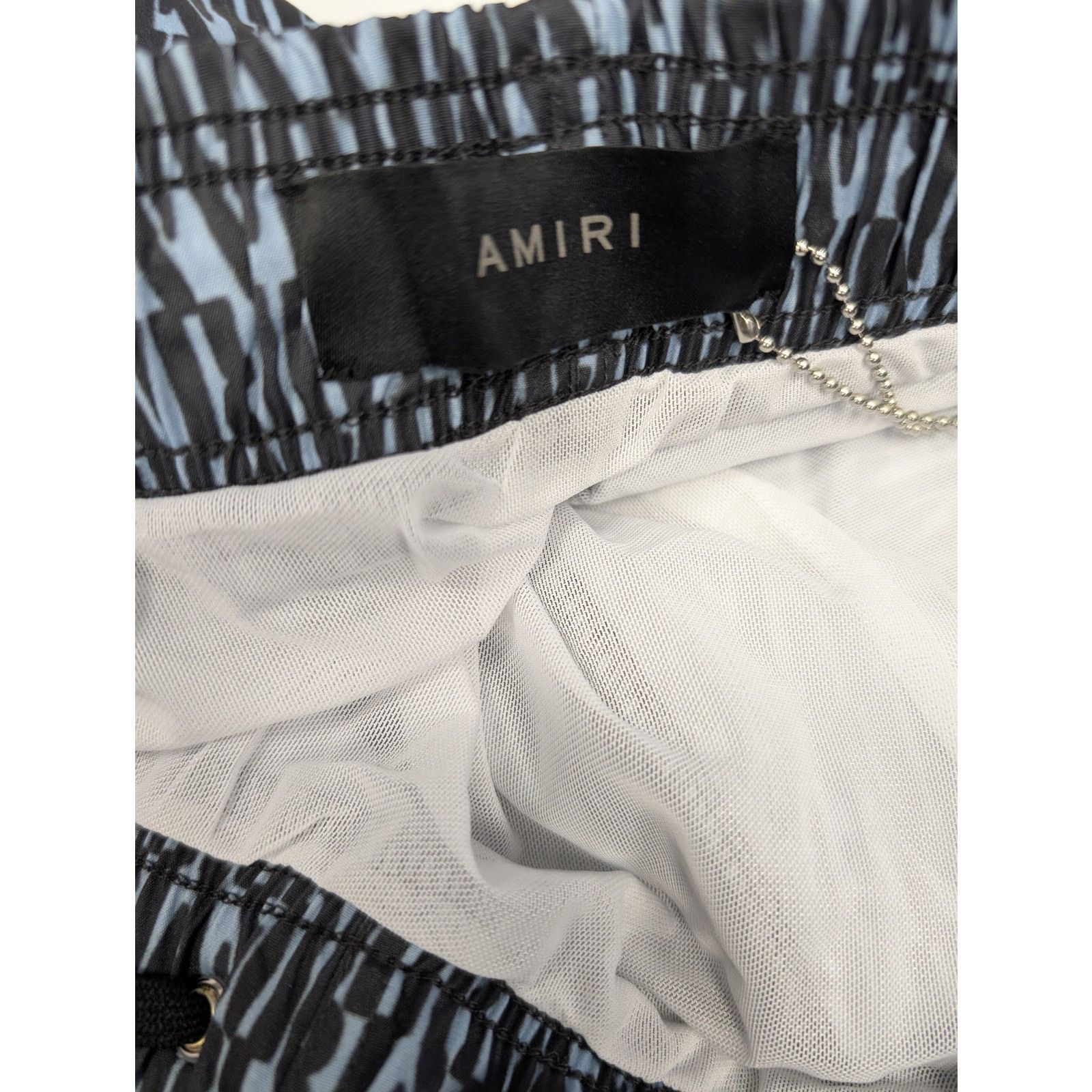 Amiri o1rshd1 Allover Amiri Swim Trunk Swim Shorts in Dusty Blue Size US 30 / EU 46 - 11 Thumbnail