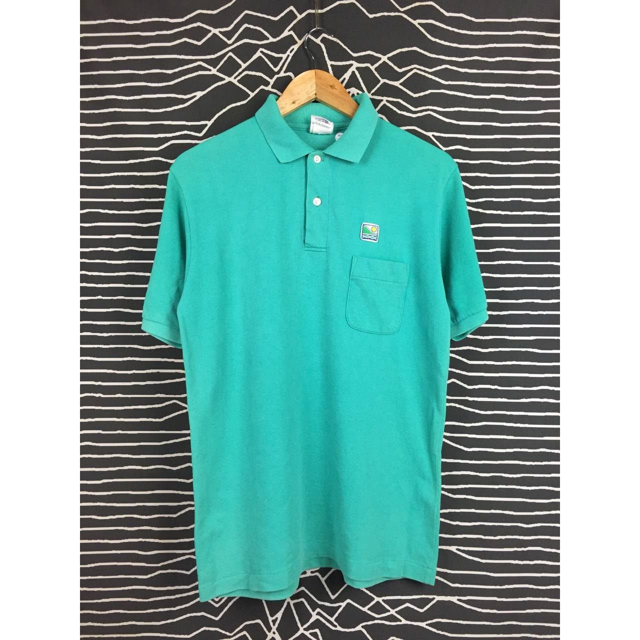 Vintage Vtg 90s Off Shore Surf Wear Embroidered Logo Pocket Polo Tee Size US M / EU 48-50 / 2 - 1 Thumbnail