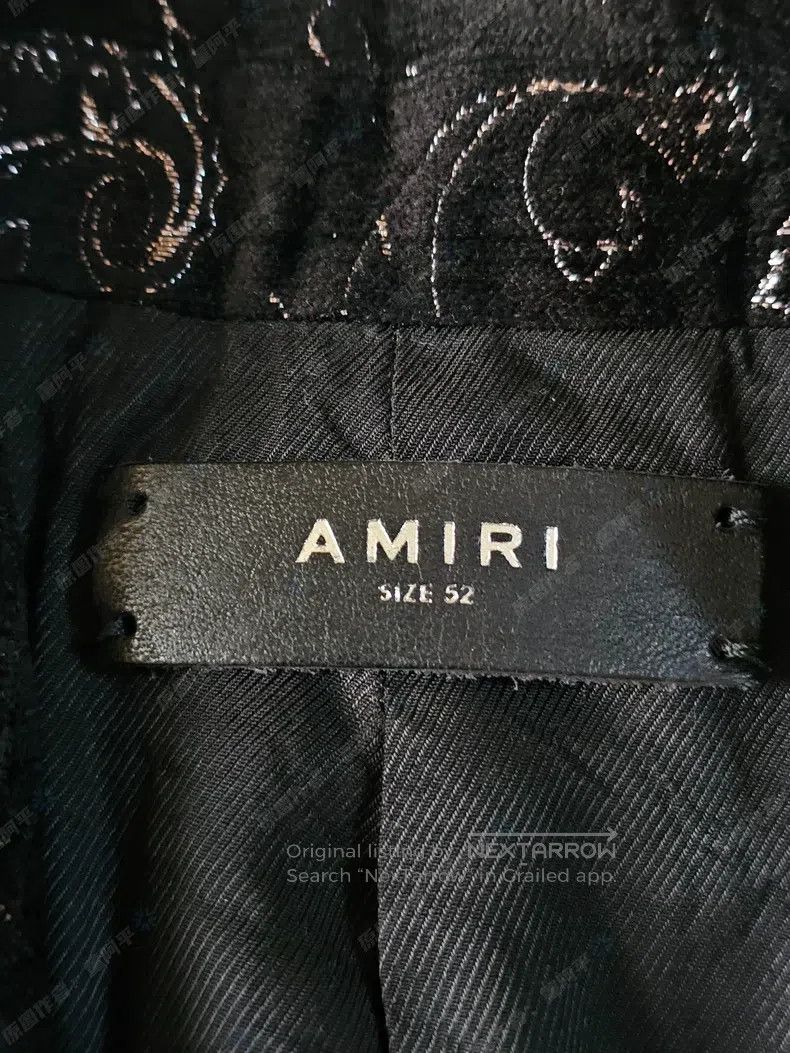 Amiri Amiri Black Cashew Flower Suit Jacket Size US L / EU 52-54 / 3 - 6 Thumbnail