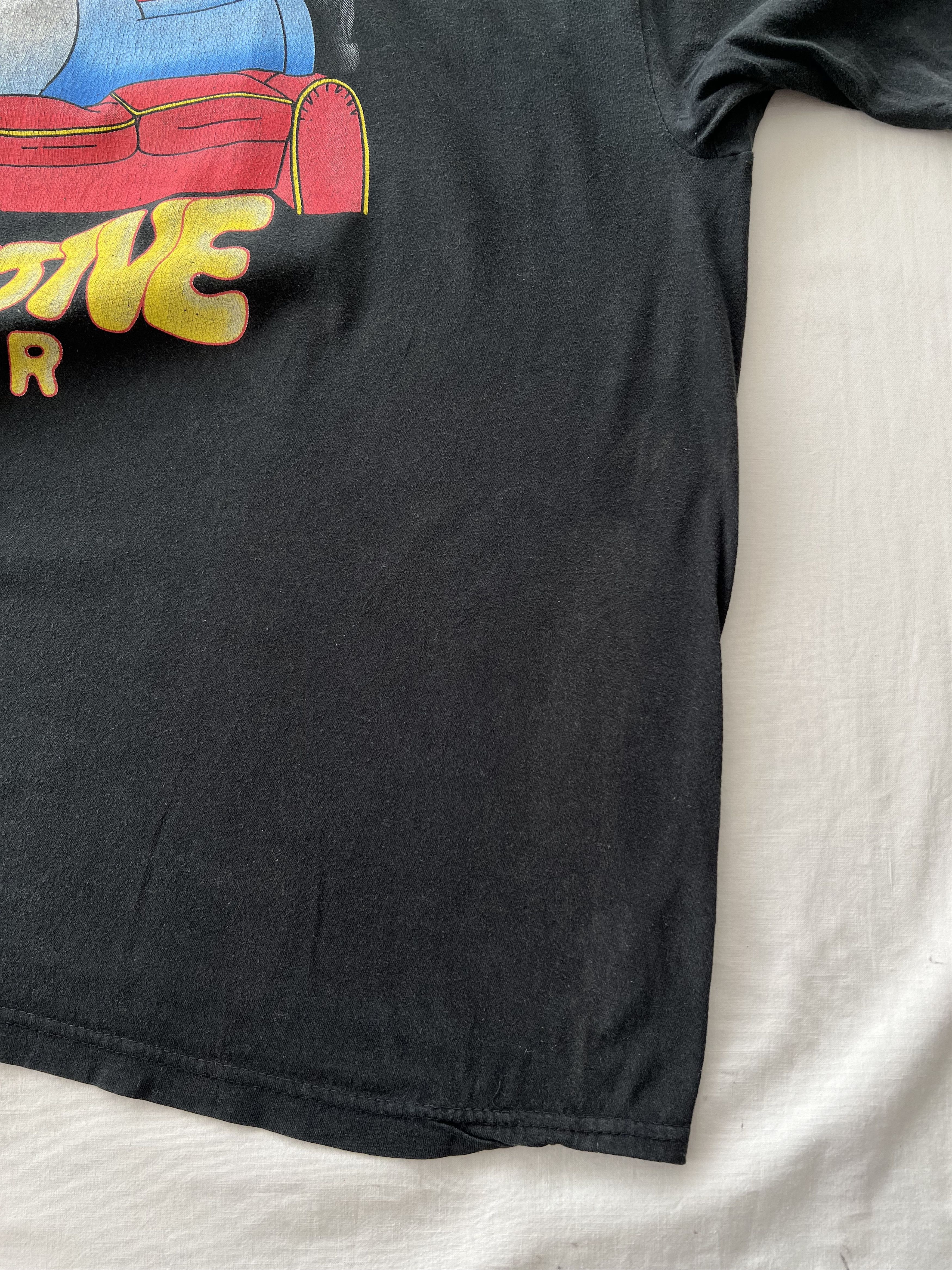 The Simpsons Vintage 1998 The Simpsons Homer Cartoon Black T-shirt Size US XXL / EU 58 / 5 - 9 Thumbnail