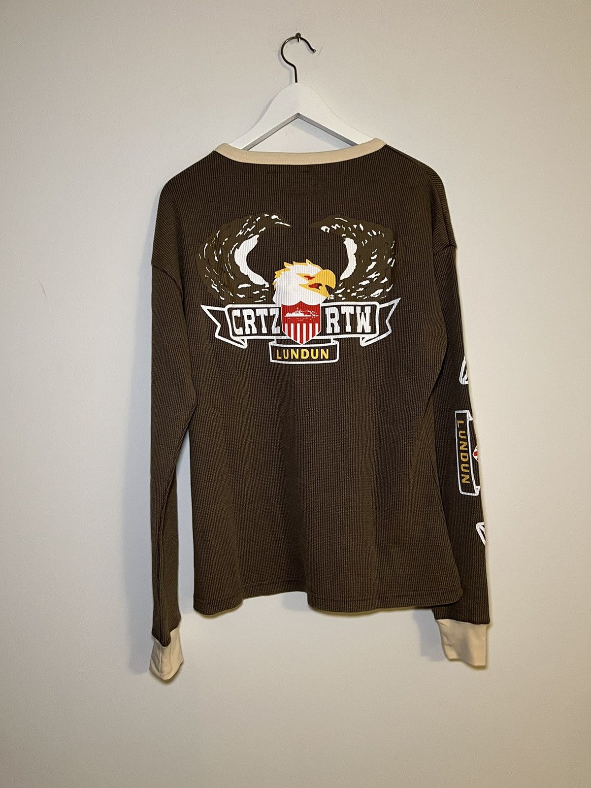 トップス CORTEIZ DIPSET WAFFLE LONGSLEEVE Corteiz Dipset Waffle Longsleeve Washed Brown Men's - SS23 - US