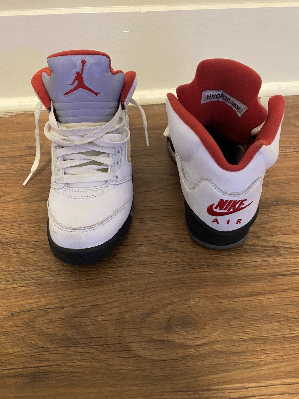 Jordan Brand × Nike Air Jordan 5 Retro 'Fire Red' 2020 - Size 4 Size US 5 / EU 37 - 2 Thumbnail