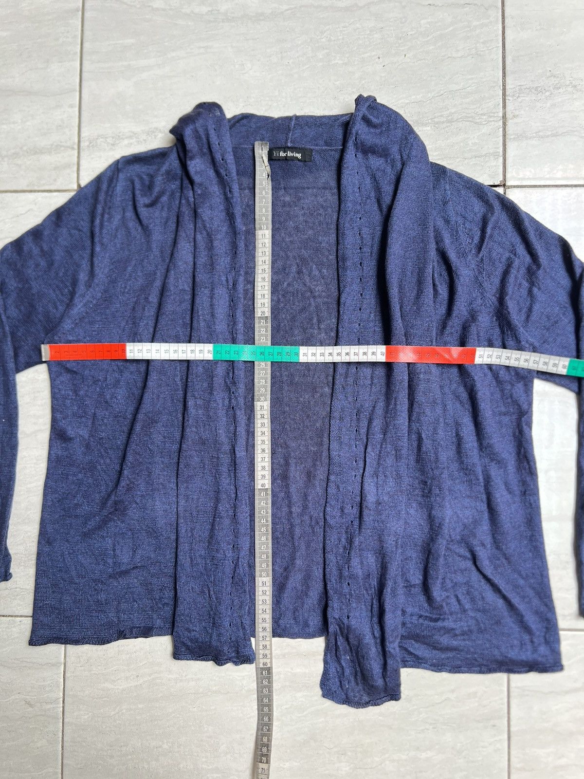 Yohji Yamamoto Y'S FOR LIVING Yohji Yamamoto Blue Cardigan Size US L / EU 52-54 / 3 - 2 Thumbnail