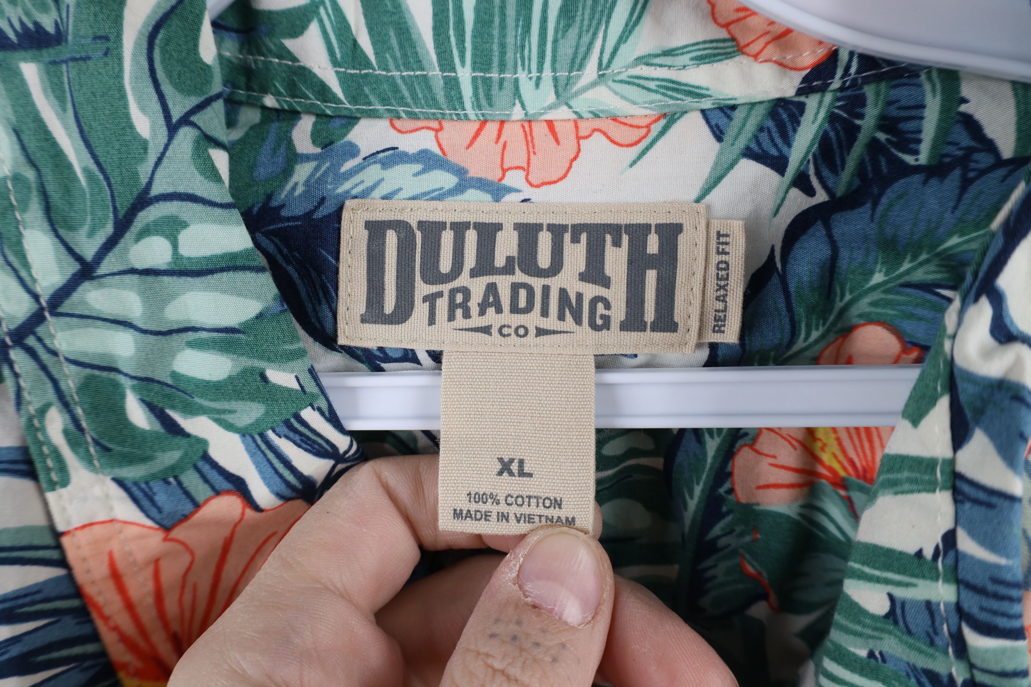 Duluth Trading Company × Vintage Duluth Trading Co BBQ Flower Hawaiian Collared Button Shirt Size US XL / EU 56 / 4 - 6 Thumbnail