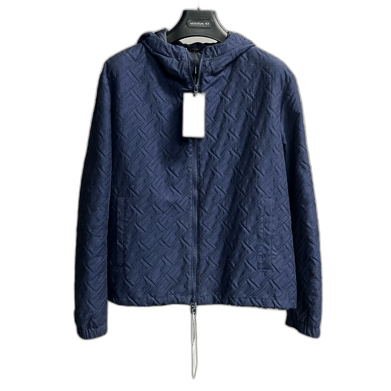 Fendi Fendi Blue Logo Hooded Jacket Size US M / EU 48-50 / 2 - 1 Thumbnail