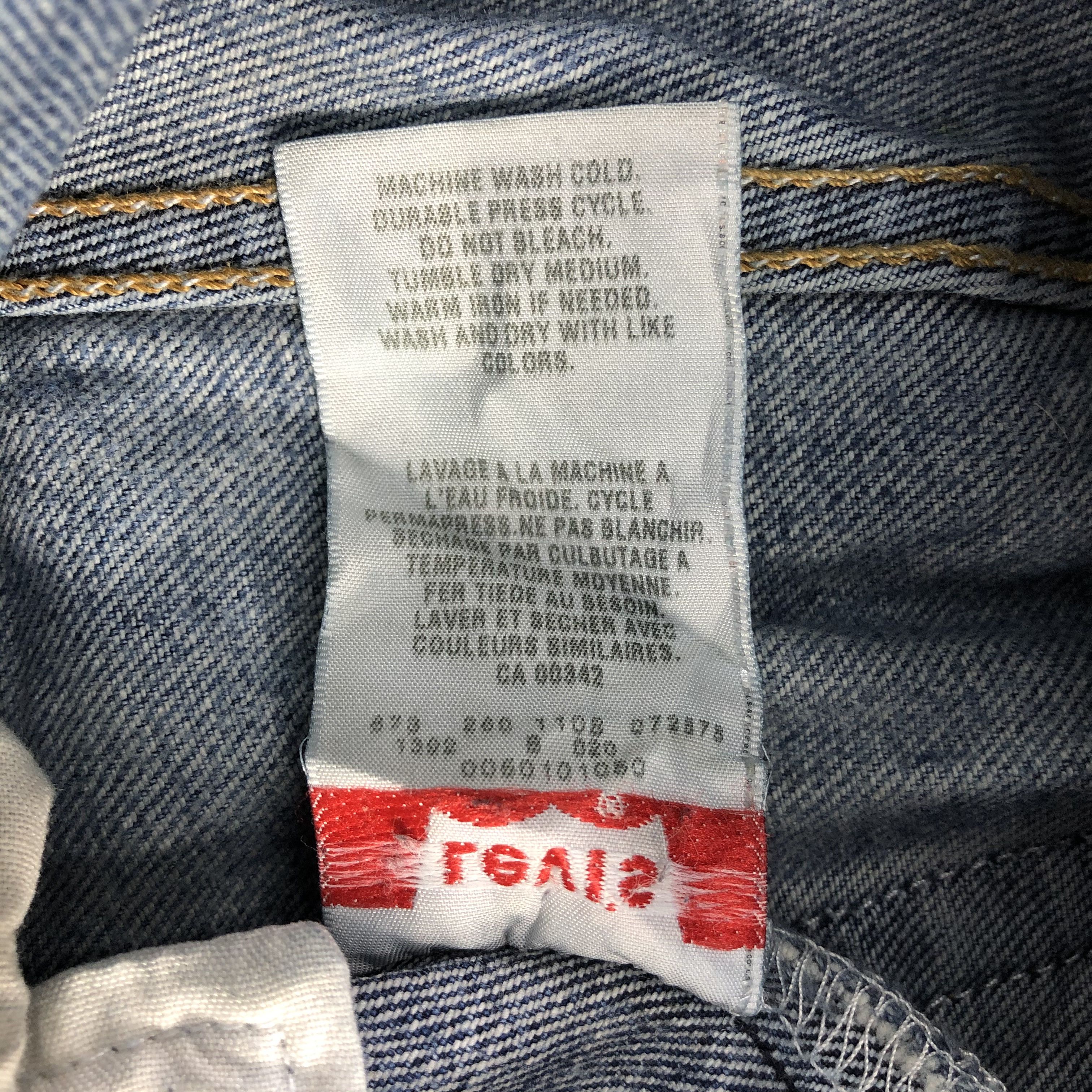 Levi's Vintage Blue Wash Levis 501 Jeans-JM1865 Size US 33 - 11 Thumbnail