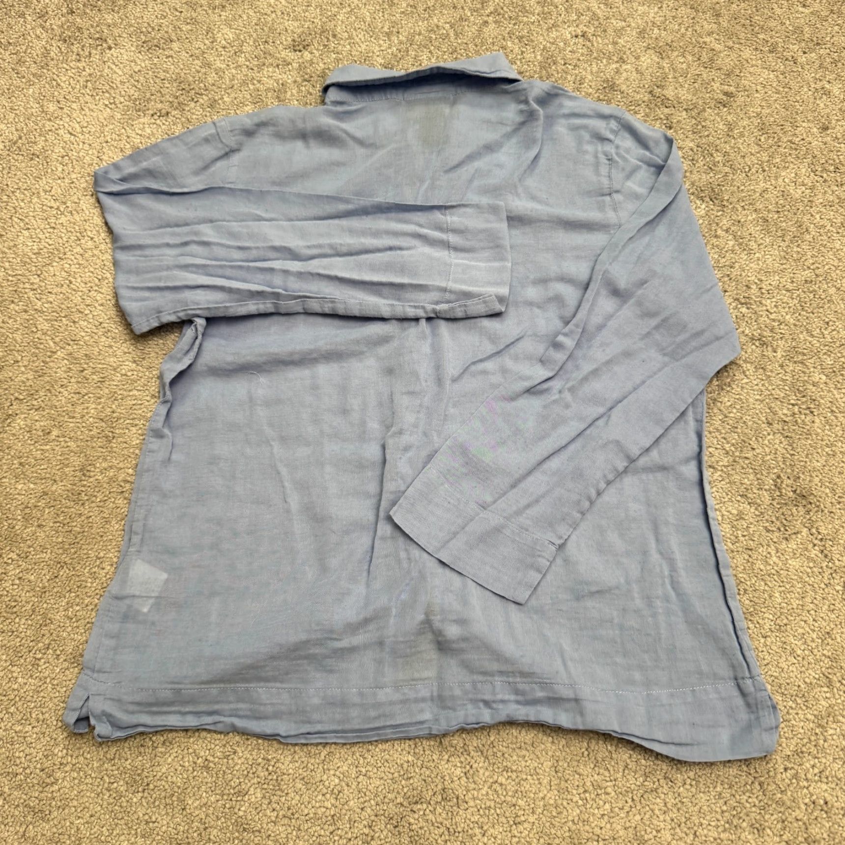 Vintage Sigrid Olsen Button-Up Shirt Womens 4 Petite Cotton Long Sleeve Top Blue Size S / US 4 / IT 40 - 2 Thumbnail