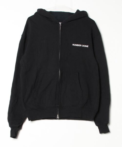 NUMBER (N)INE hot lightweight Black hoodie Size 1