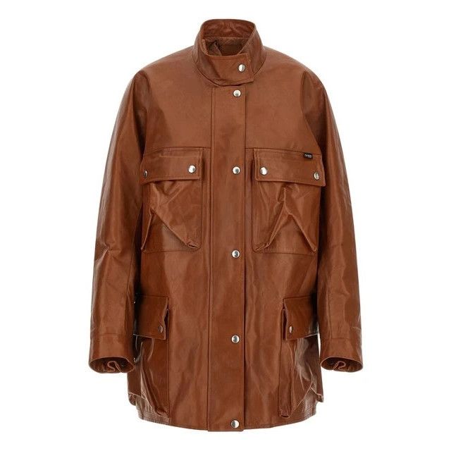 Prada PRADA Brown Antiqued leather caban Jacket New & Authentic (W Size XS / US 0-2 / IT 36-38 - 1 Thumbnail