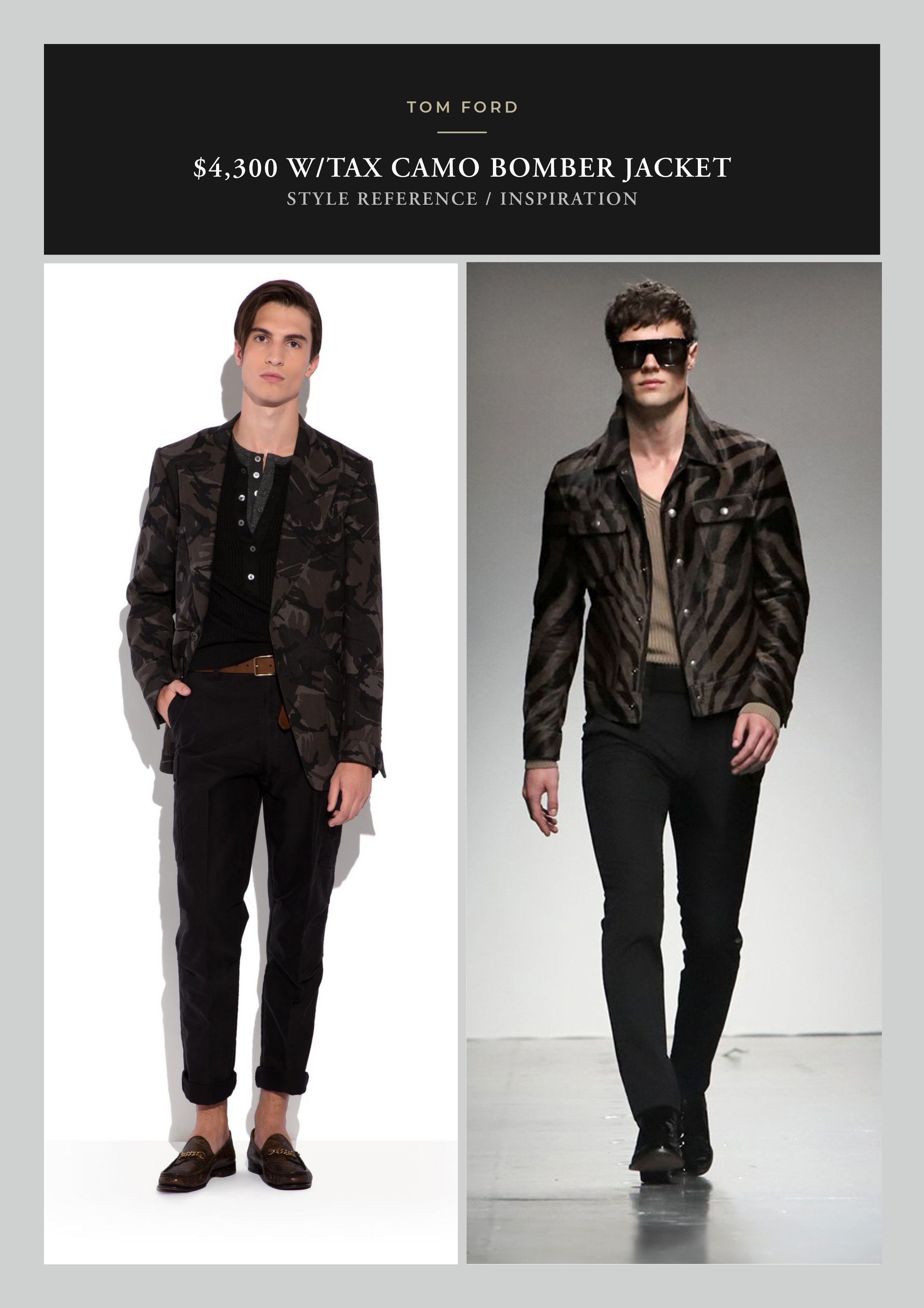 Tom Ford Effortless Cool, $4,300 w/tax TOM FORD Viscose Camo Jacket Size US M / EU 48-50 / 2 - 11 Thumbnail