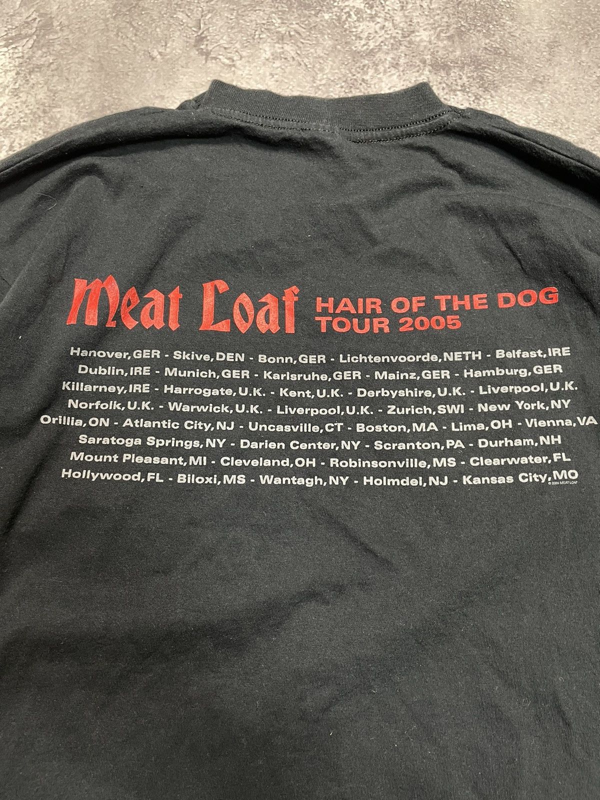 Band Tees Vintage Meat Loaf World Tour Long Sleeve T-Shirt Size US M / EU 48-50 / 2 - 5 Thumbnail