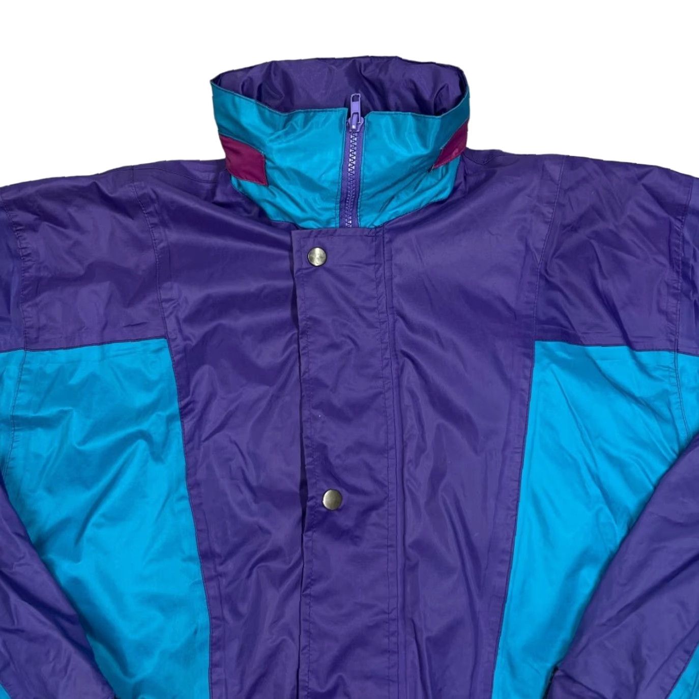 Vintage VINTAGE Ocean Spray Colour Block Windbreaker Jacket Medium Mens Colourful 90s Lined Cagoule Size US M / EU 48-50 / 2 - 3 Thumbnail