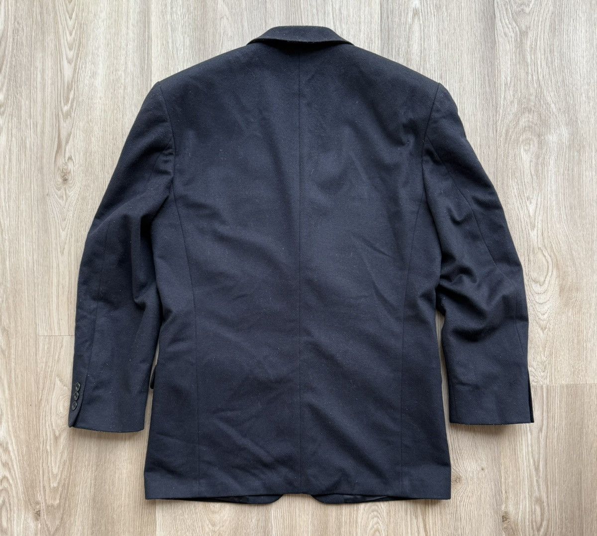 Pierre Balmain Vintage Pierre Balmain Navy Blue Wool Blazer Size 46R - 10 Thumbnail