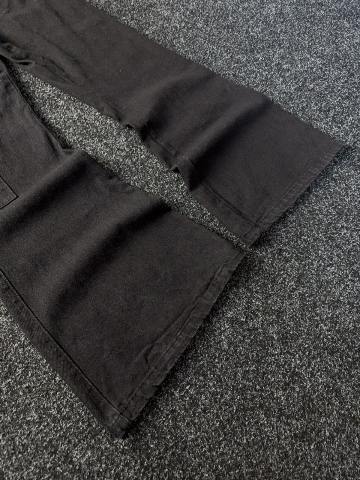Japanese Brand Y2K Gothic Flare Pants Metal Hardware & Side Pocket Zip Size 32" / US 10 / IT 46 - 4 Thumbnail