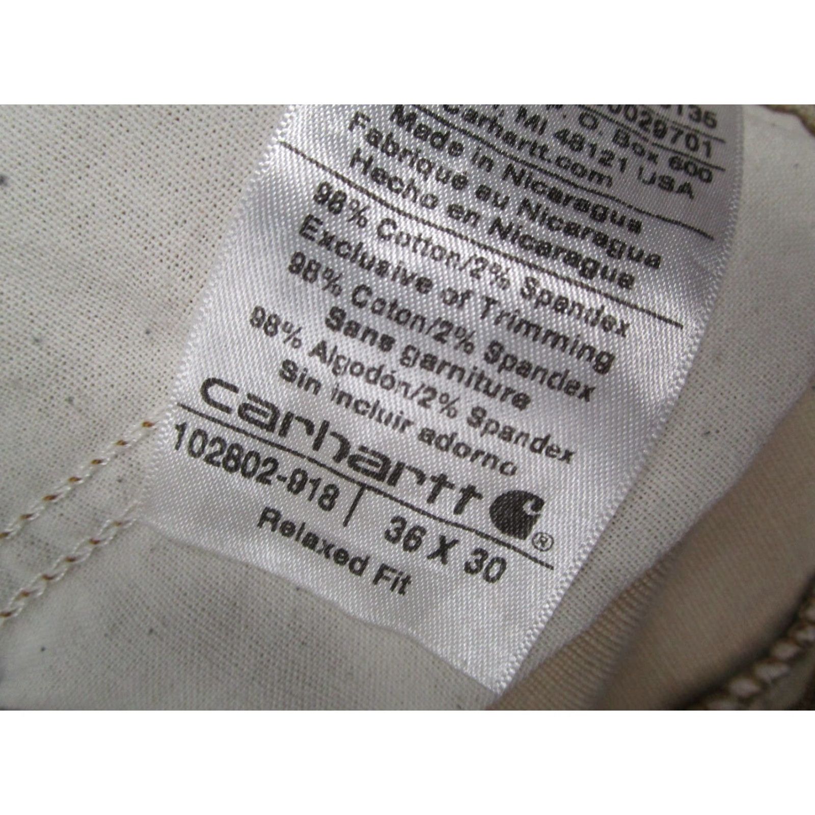 Carhartt VINTAGE Carhartt Men's Jeans Pants Cargo Relaxed Fit 36 Brown Workwear 30x34 Size US 36 / EU 52 - 4 Thumbnail