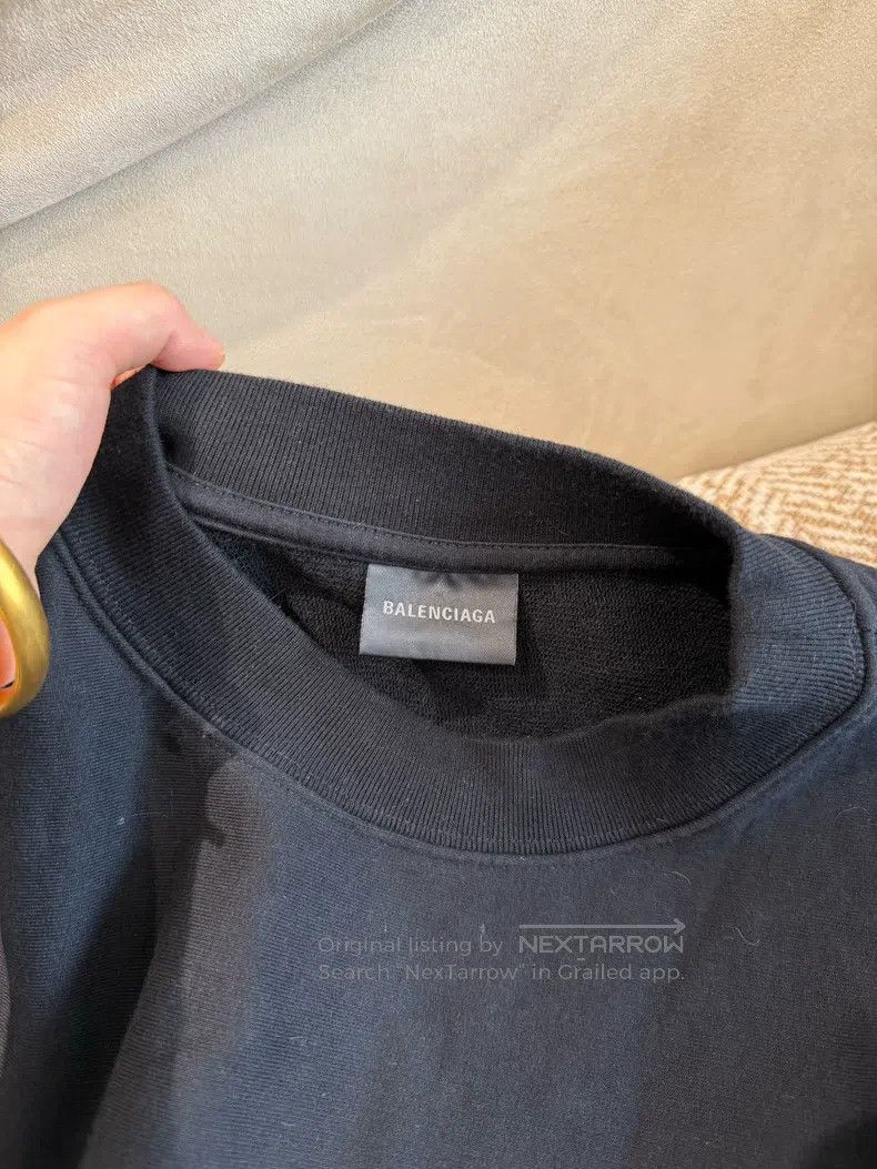 Balenciaga Balenciaga Letter Pattern Printed Round Neck Long Sleeve S Size M / US 6-8 / IT 42-44 - 4 Thumbnail