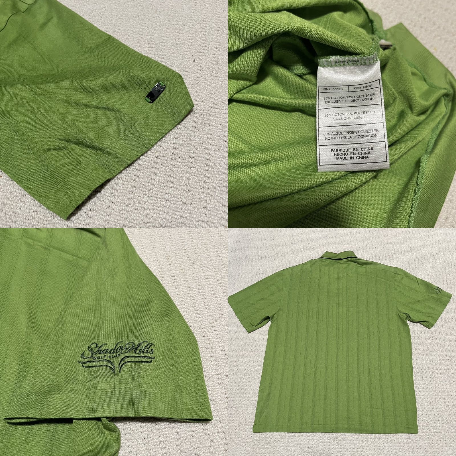 Nike Nike Dri-Fit Tiger Woods Collection Polo Shirt Mens Large Green Lime Size US L / EU 52-54 / 3 - 8 Thumbnail
