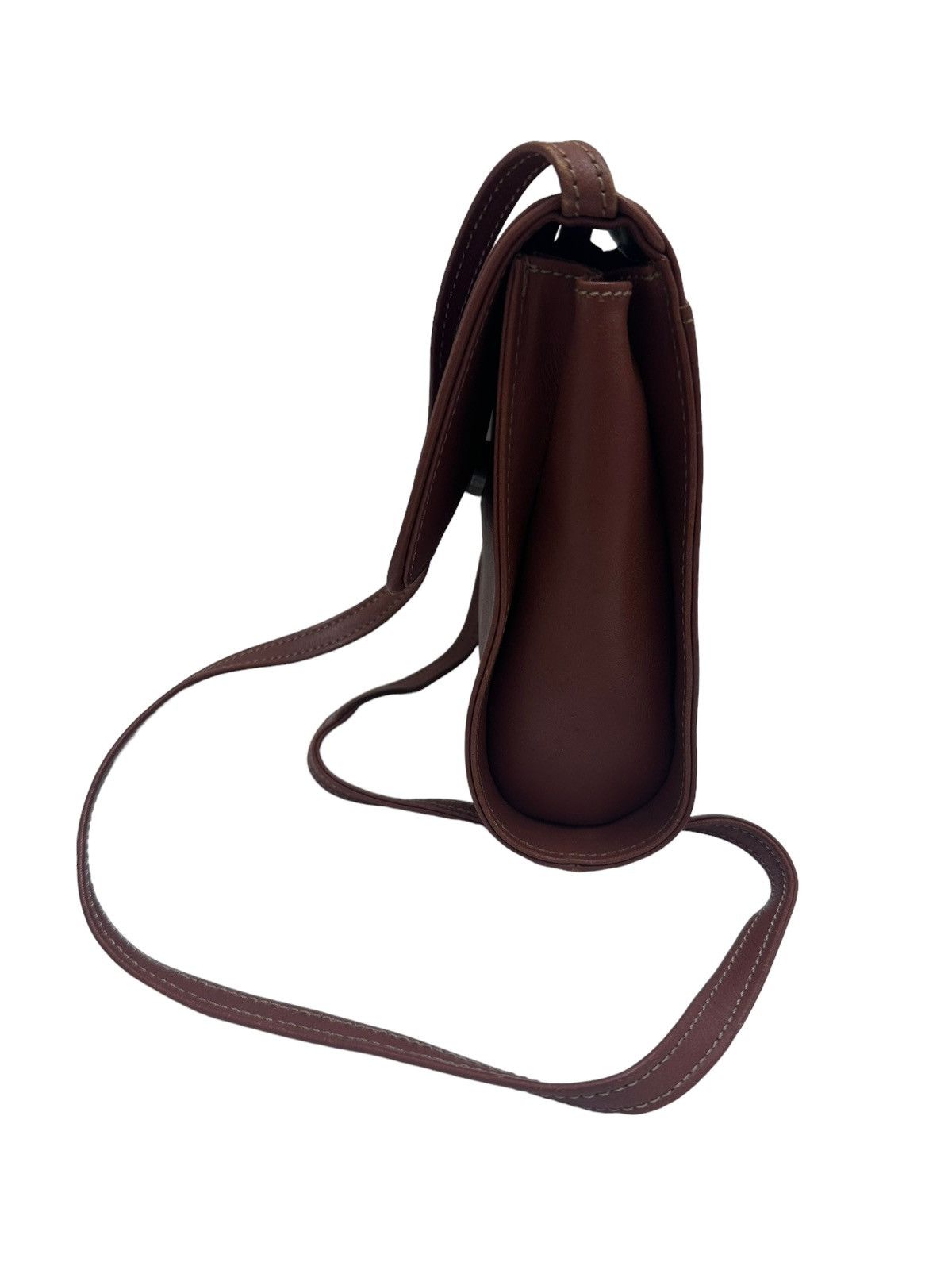 Issey Miyake 🇯🇵 Vintage Issey Miyake Leather Sling Bag Size ONE SIZE - 4 Thumbnail