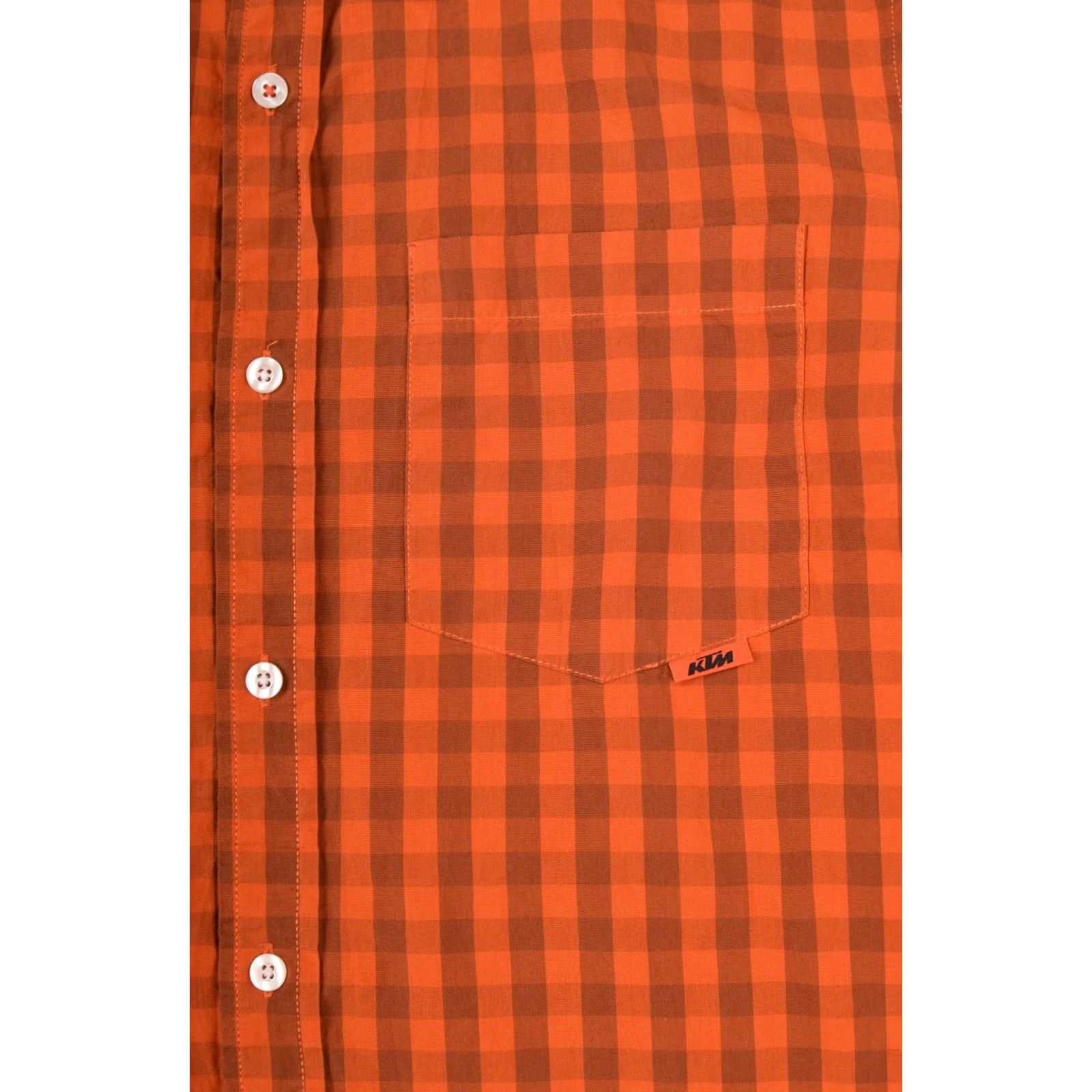 Vintage KTM Bike Industries Factory Team Orange Check Button Shirt Racing Size S Mens Size US S / EU 44-46 / 1 - 2 Thumbnail