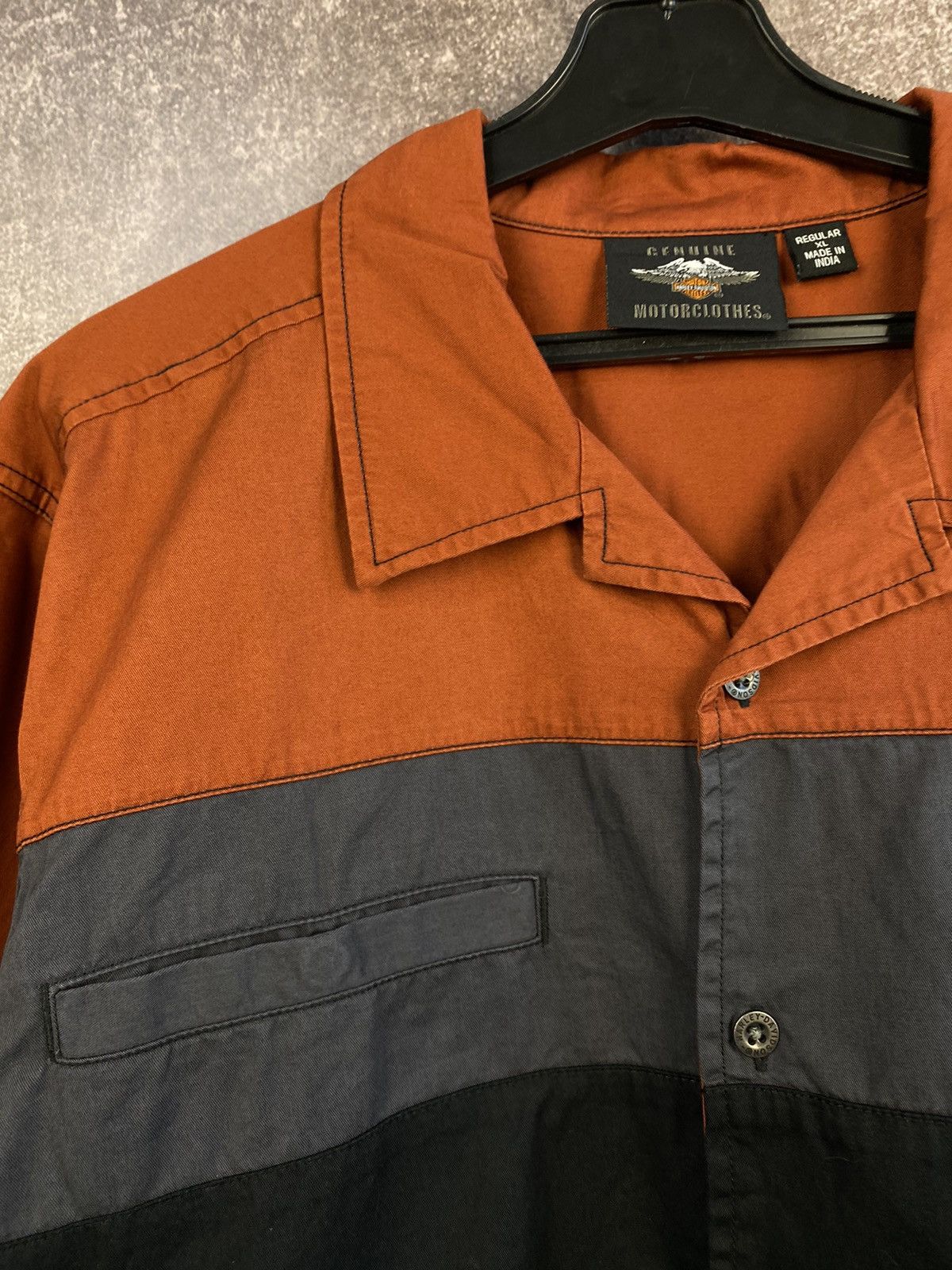 Harley Davidson HARLEY DAVIDSON Shirt Button Up Vintage Size US XL / EU 56 / 4 - 4 Thumbnail