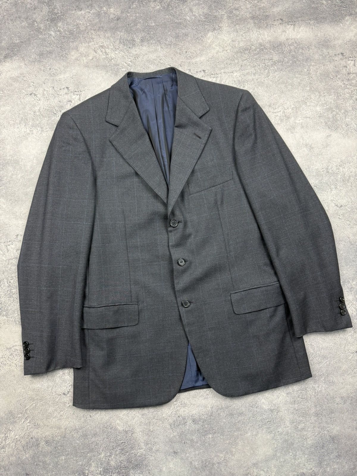 Brioni Brioni Super 150’s Wool Check Nomentano Blazer Suit Jacket Size 40R - 4 Thumbnail