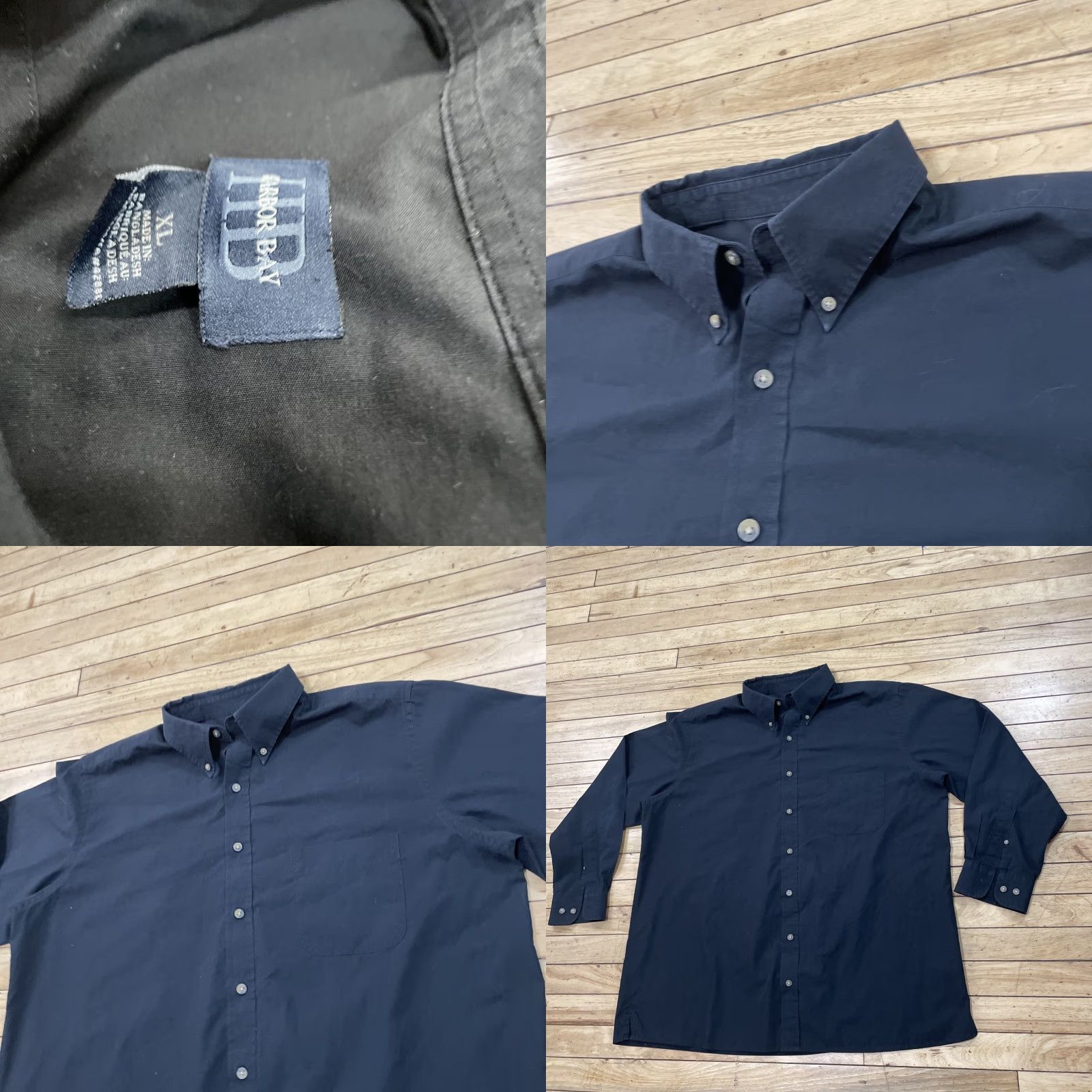 Vintage Harbor Bay Mens XL Button-Up Shirt Black Cowboy Fade Lightweight Essential XL Size US XL / EU 56 / 4 - 10 Thumbnail