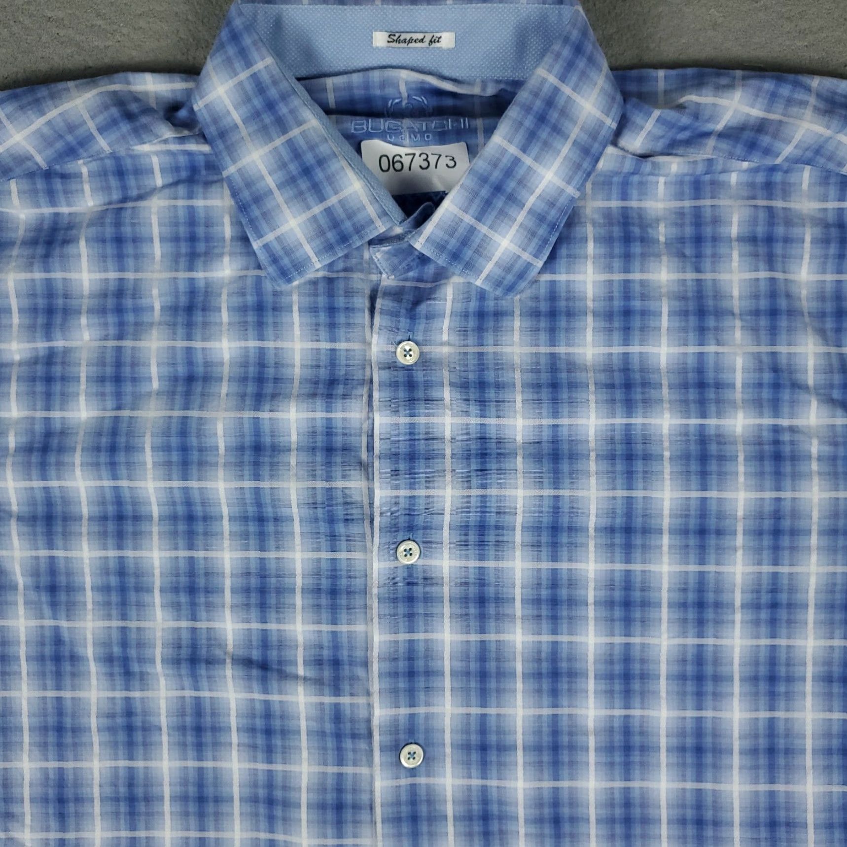 BUGATCHI Bugatchi Uomo Shirt Mens XL Blue Plaid Button-Up Long Sleeve Streetwear, Casual, Formal, Workwear Mens XL Blue Plaid Button-Up Shirt Size US XL / EU 56 / 4 - 2 Thumbnail
