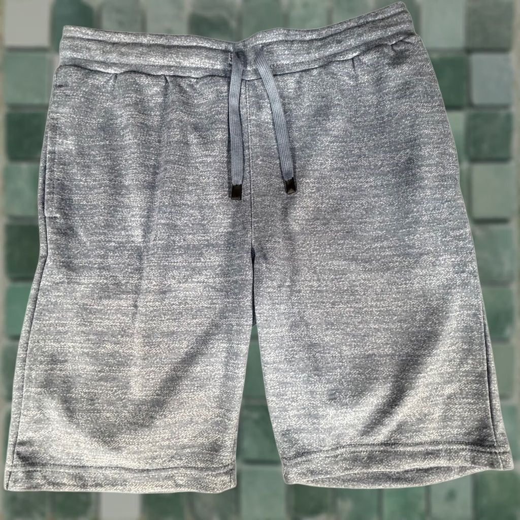 Vintage Berkley Jensen Mens L Sweat Shorts Blue Gray Drawstring Knit Athleisure Lounge Size US 33 - 1 Thumbnail