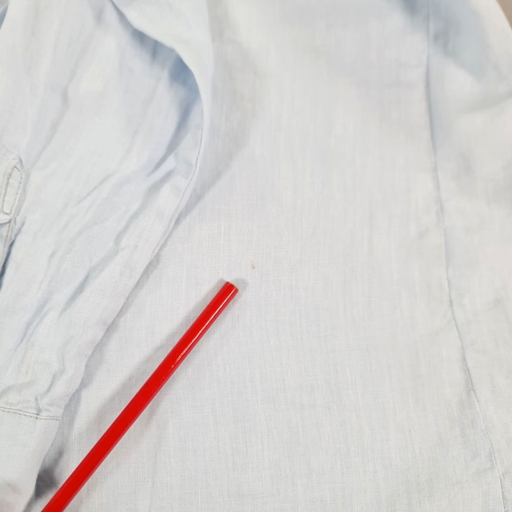 Vintage VINTAGE Cece Womens Shirt Blue Medium 100% Linen Breathable Long Sleeves Relaxed Fit Size M / US 6-8 / IT 42-44 - 6 Thumbnail